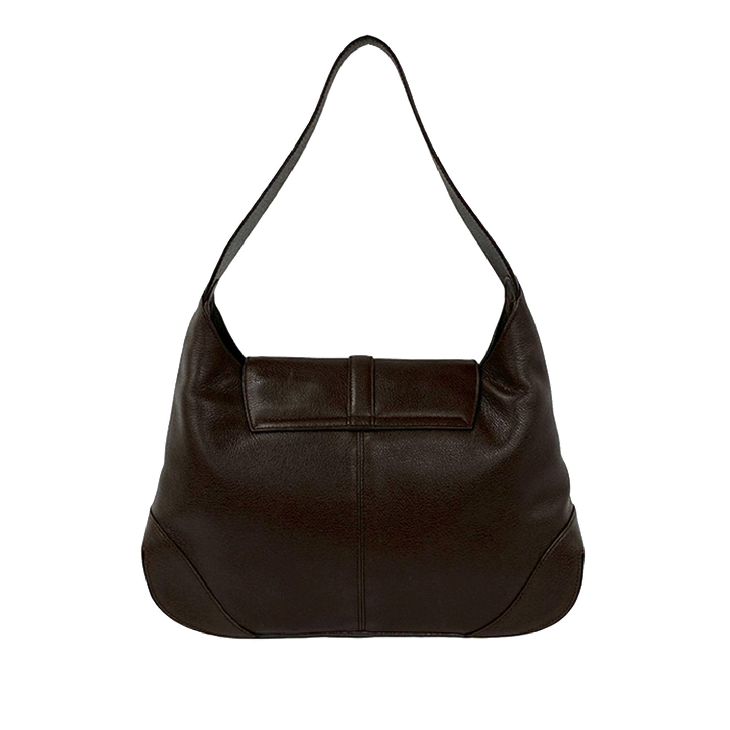 Bvlgari Leather Front Ring Hobo