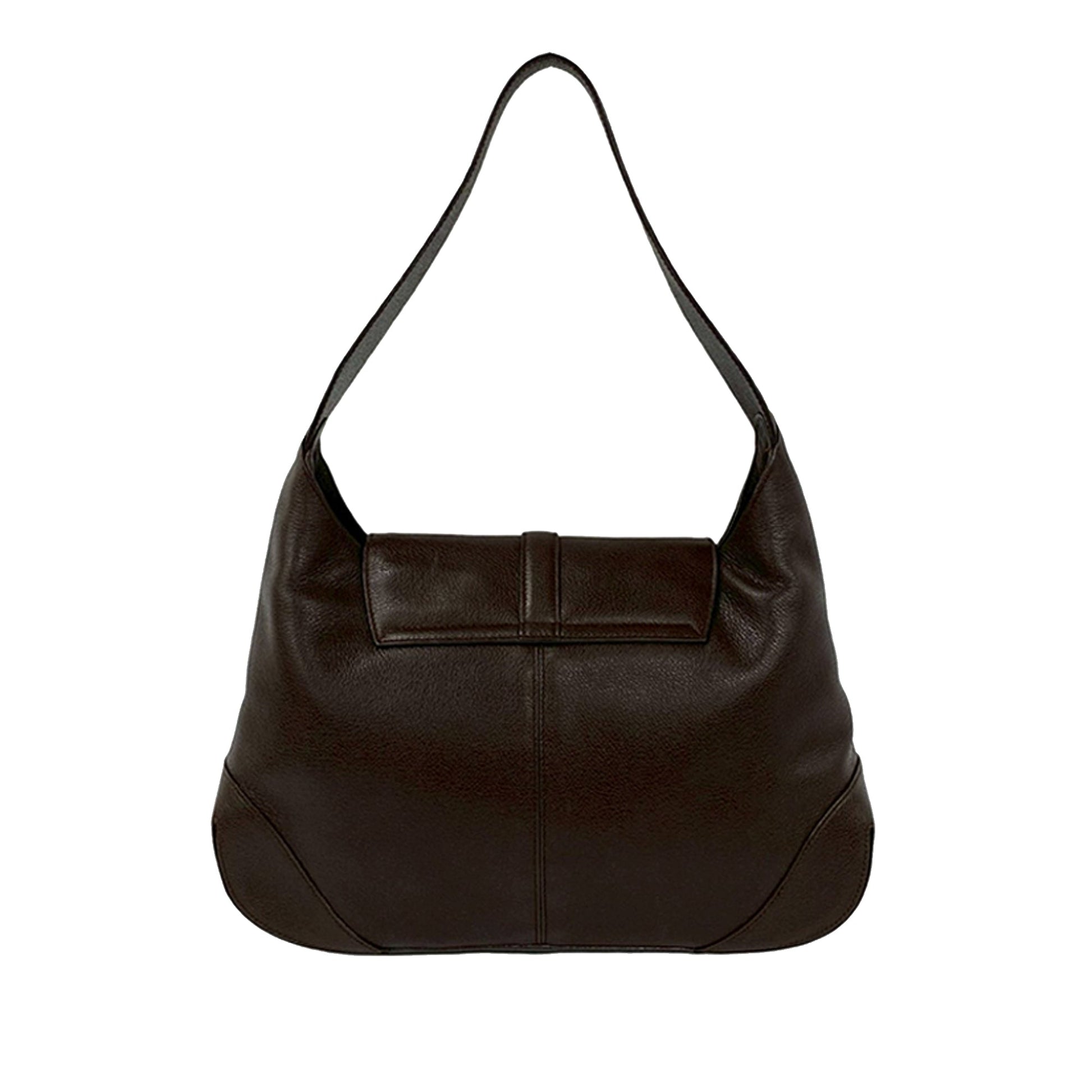 Bvlgari Leather Front Ring Hobo