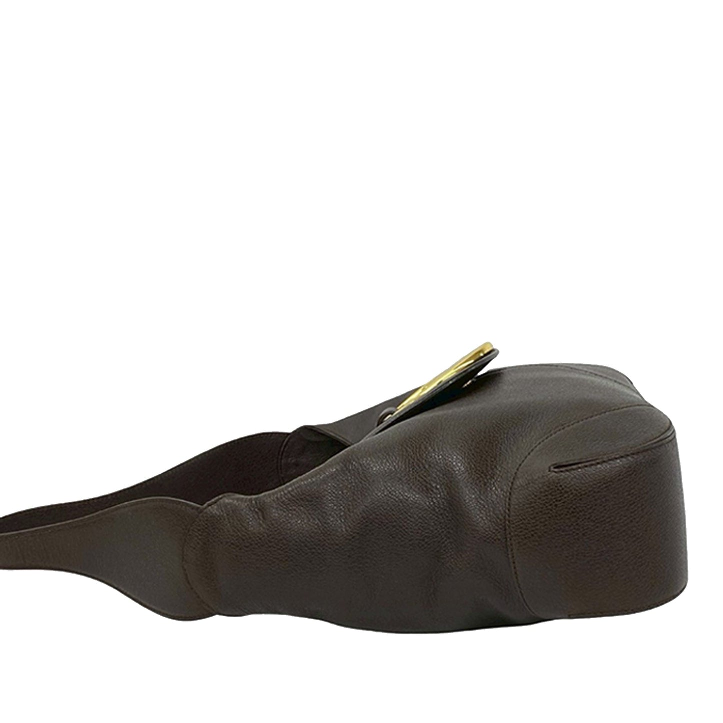 Bvlgari Leather Front Ring Hobo