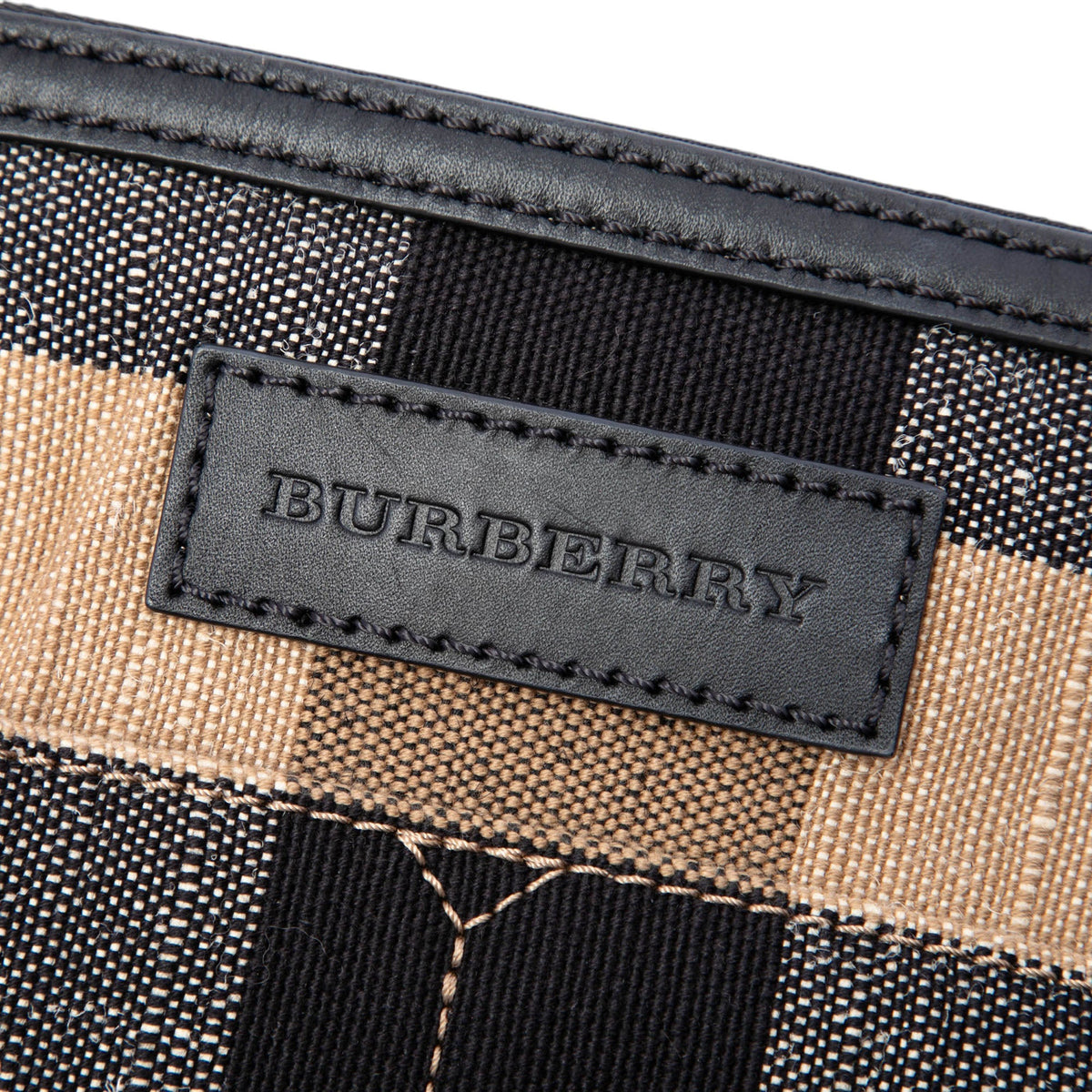 Burberry Medium Mega Check Canvas Ashby Bucket Bag