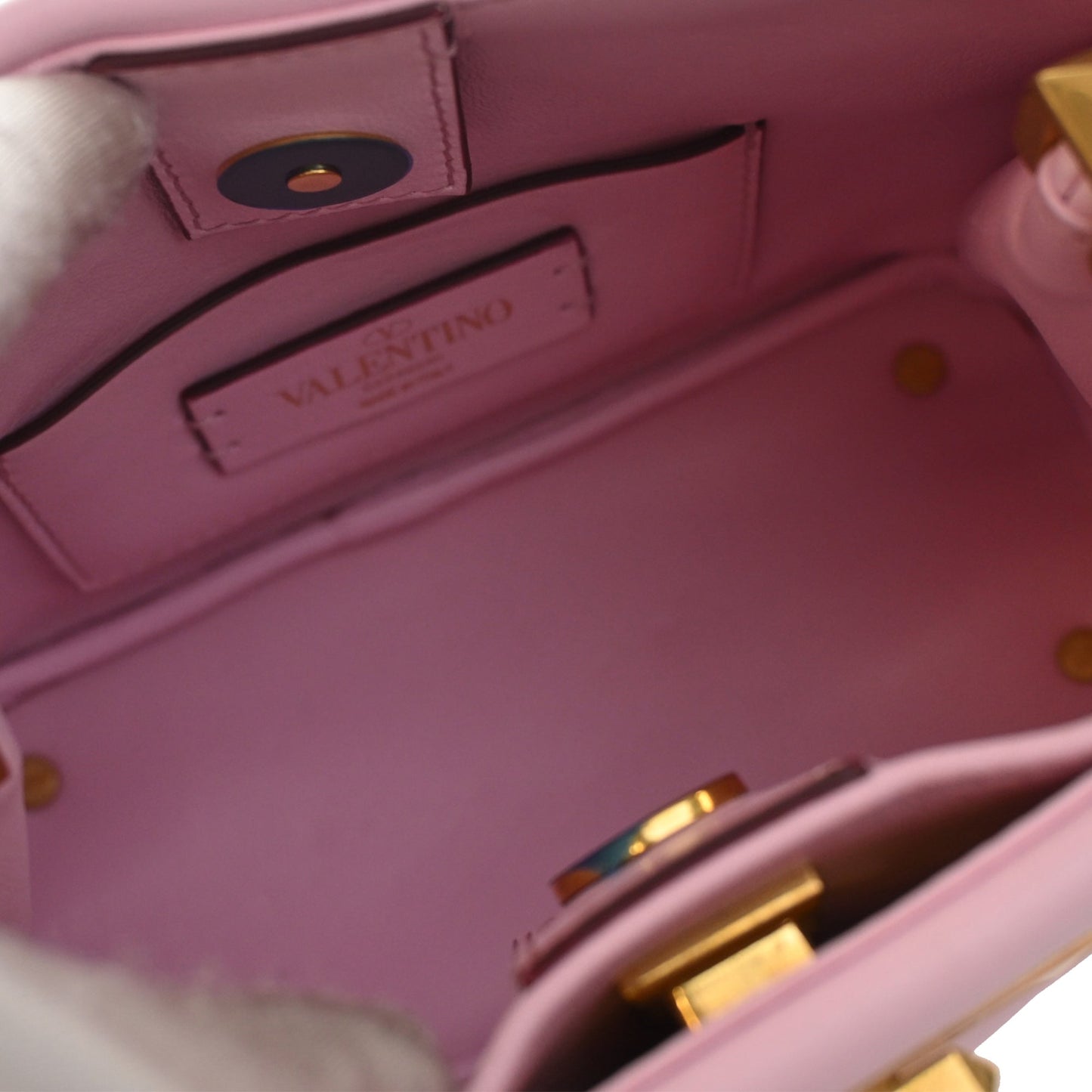 Valentino Small Nappa Roman Stud The Handle Bag