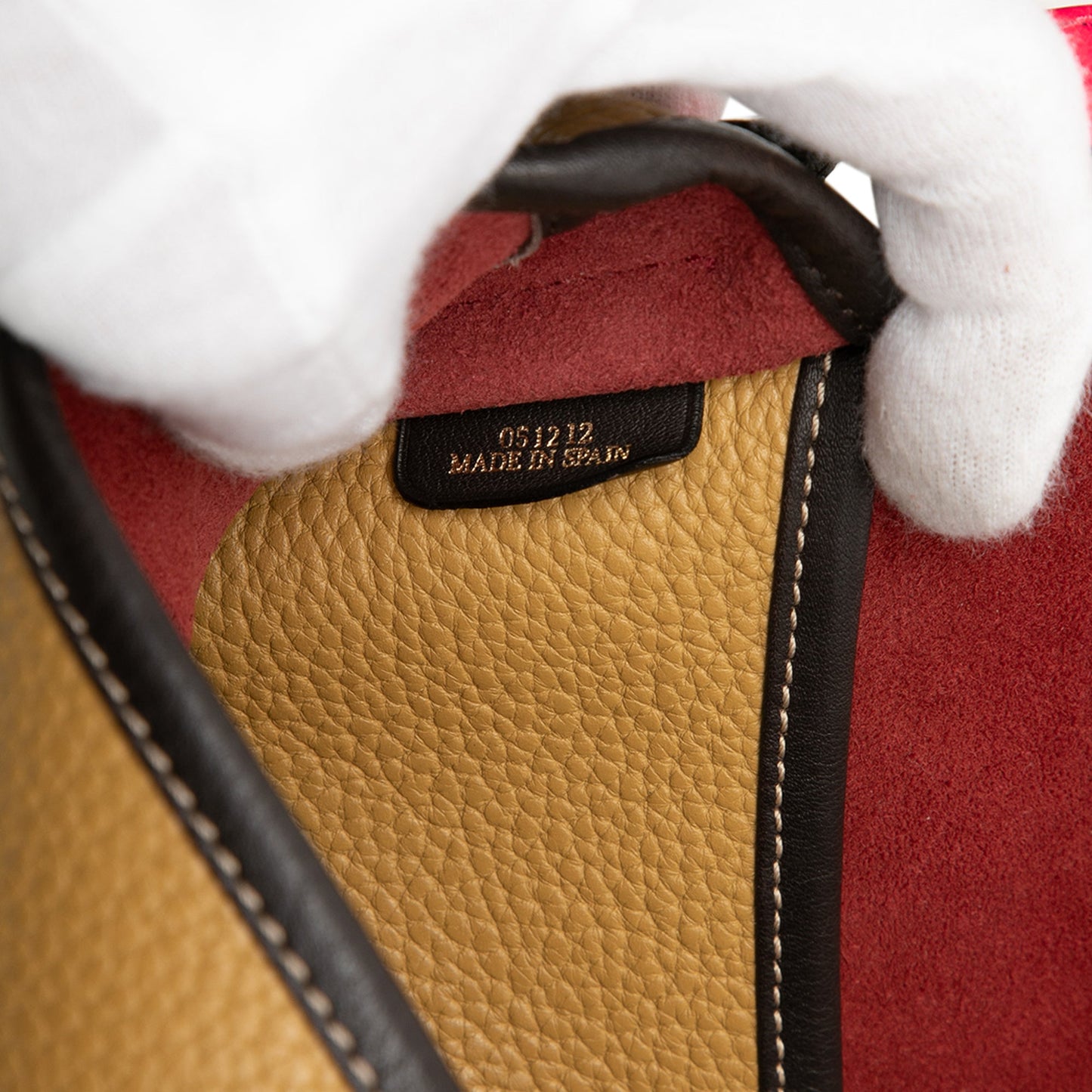 LOEWE Leather Perforated Anagram Crossbody
