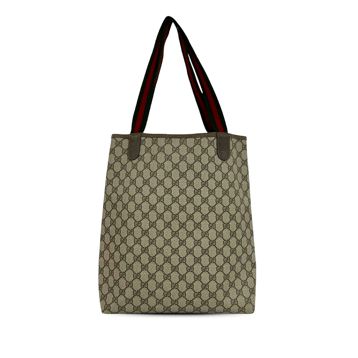 Gucci GG Supreme Plus Web Tote