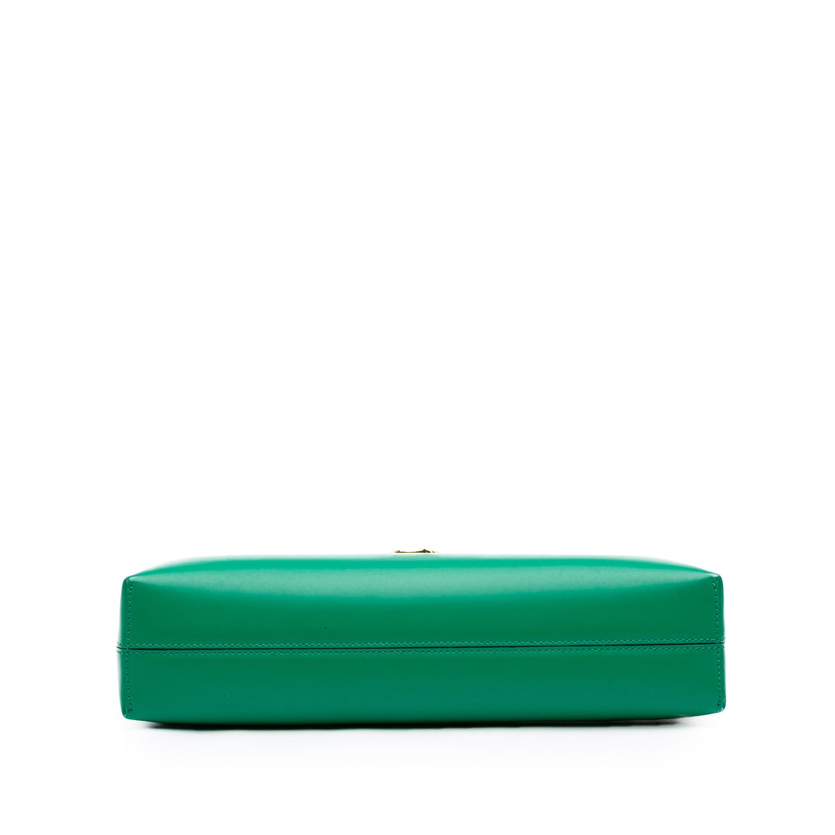 Ferragamo Leather Gancini Trifolio Shoulder Bag — Green