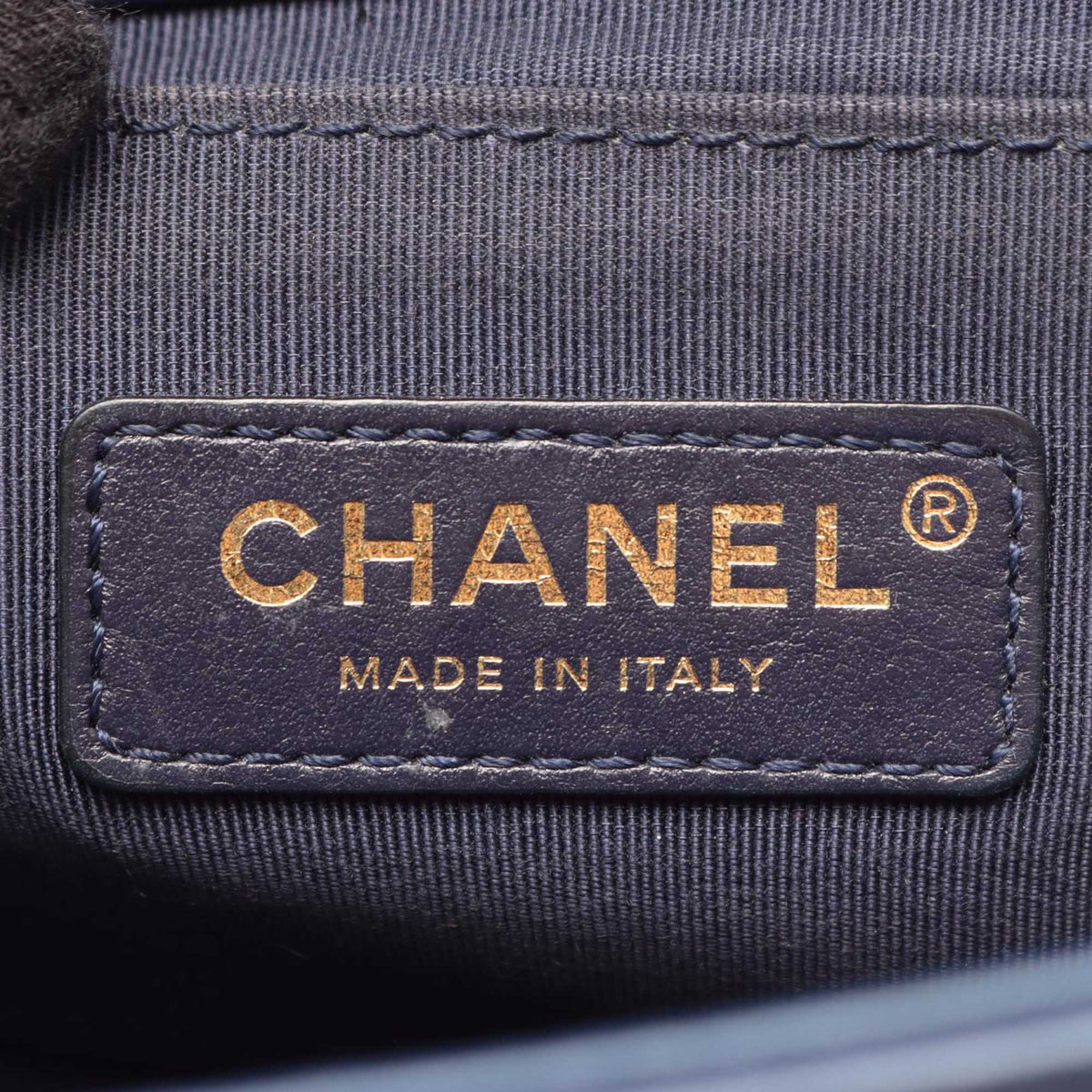 Chanel Medium Chevron Lambskin Embroidered Boy Flap