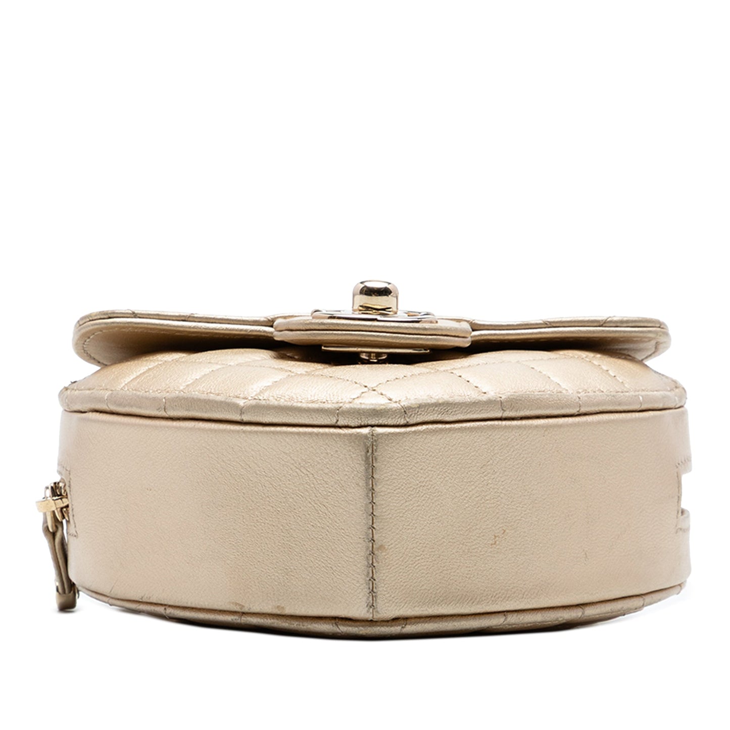 Chanel Mini Metallic Lambskin CC in Love Heart Crossbody