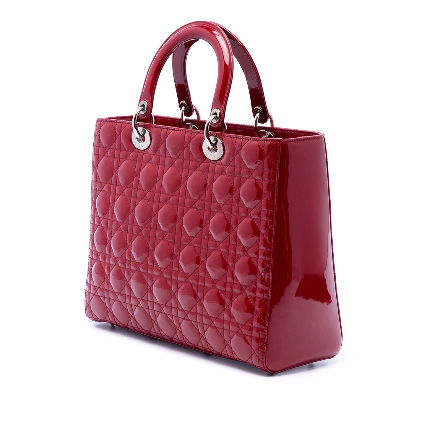 Dior Large Patent Cannage Lady Dior