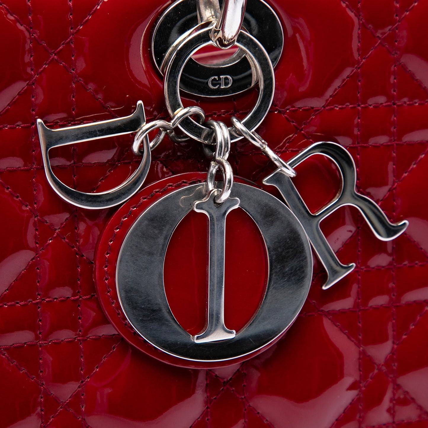 Dior Large Patent Cannage Lady Dior
