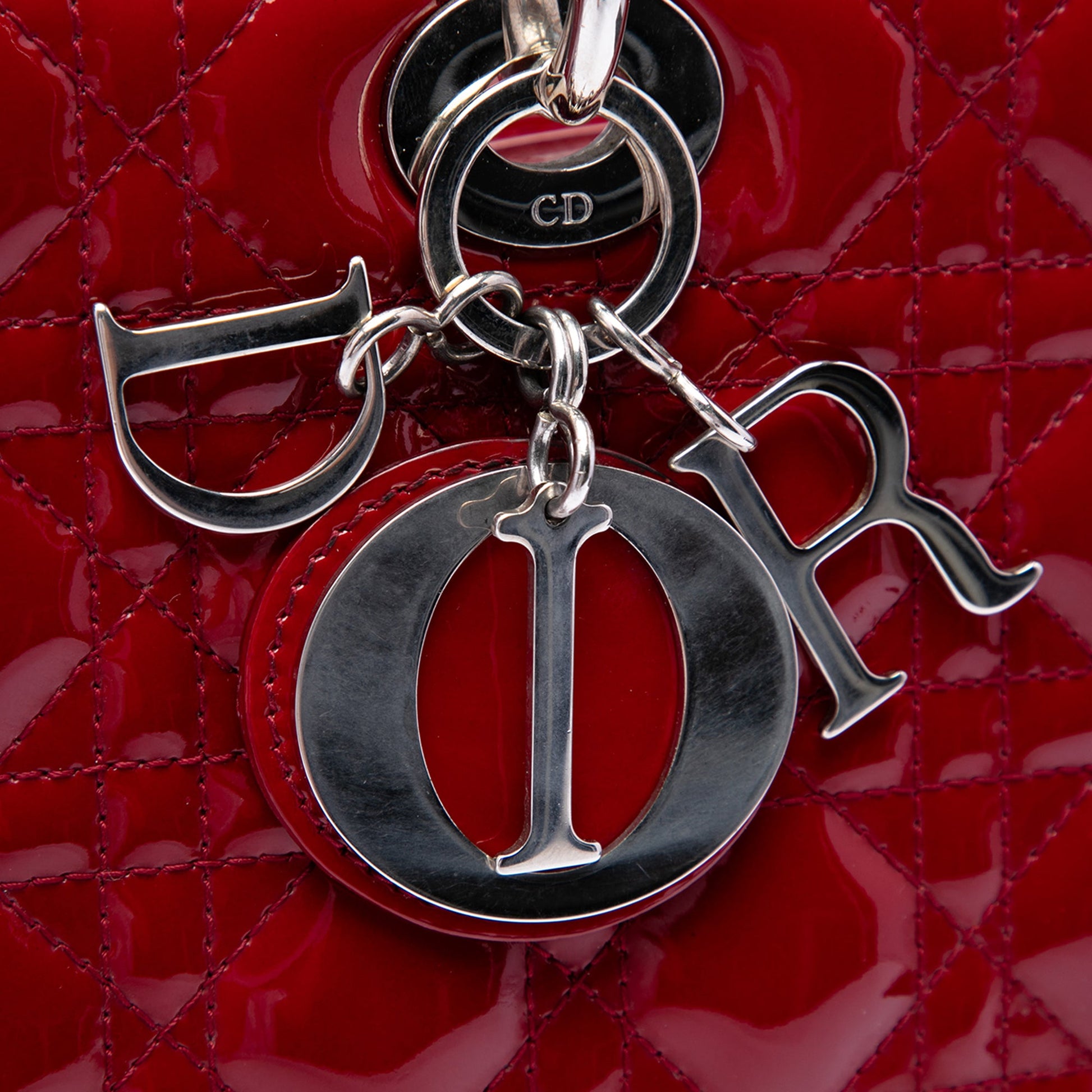 Dior Large Patent Cannage Lady Dior