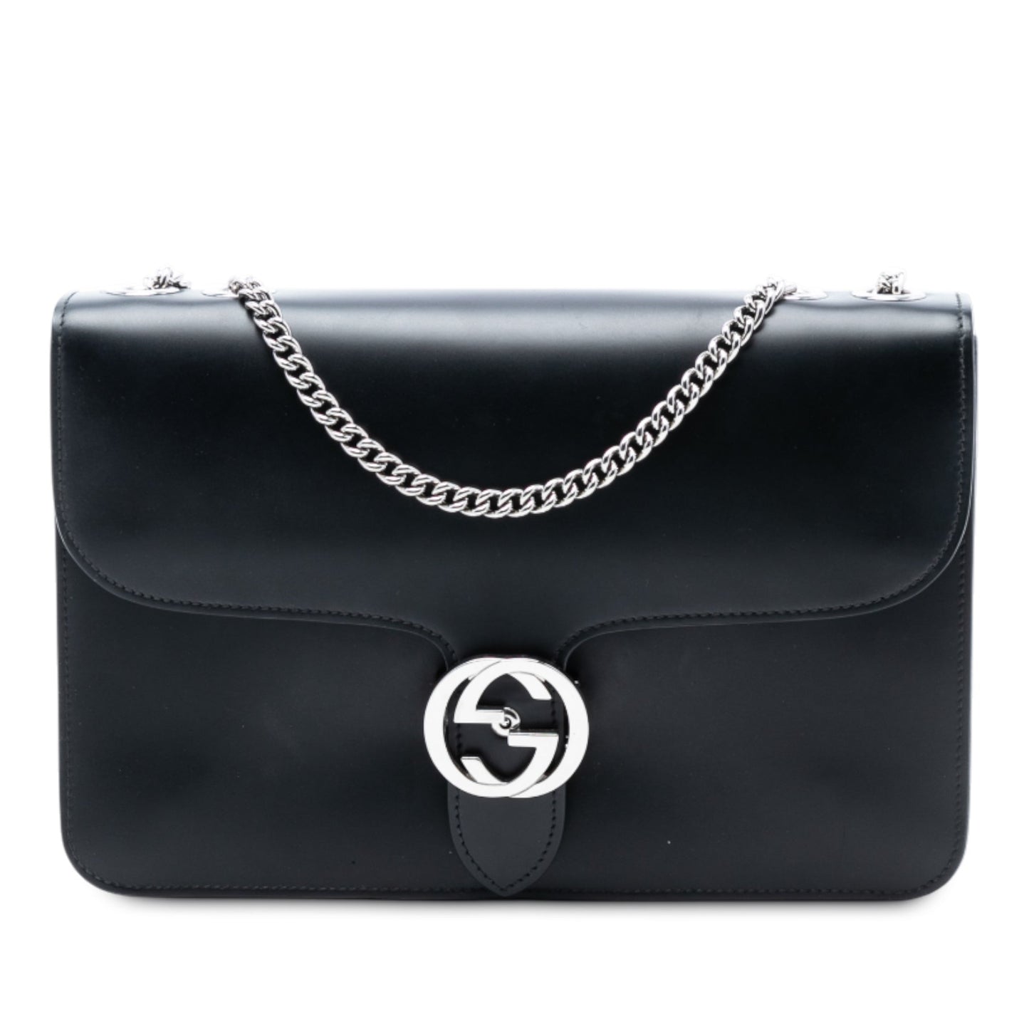 Gucci Medium Patent Interlocking G Crossbody