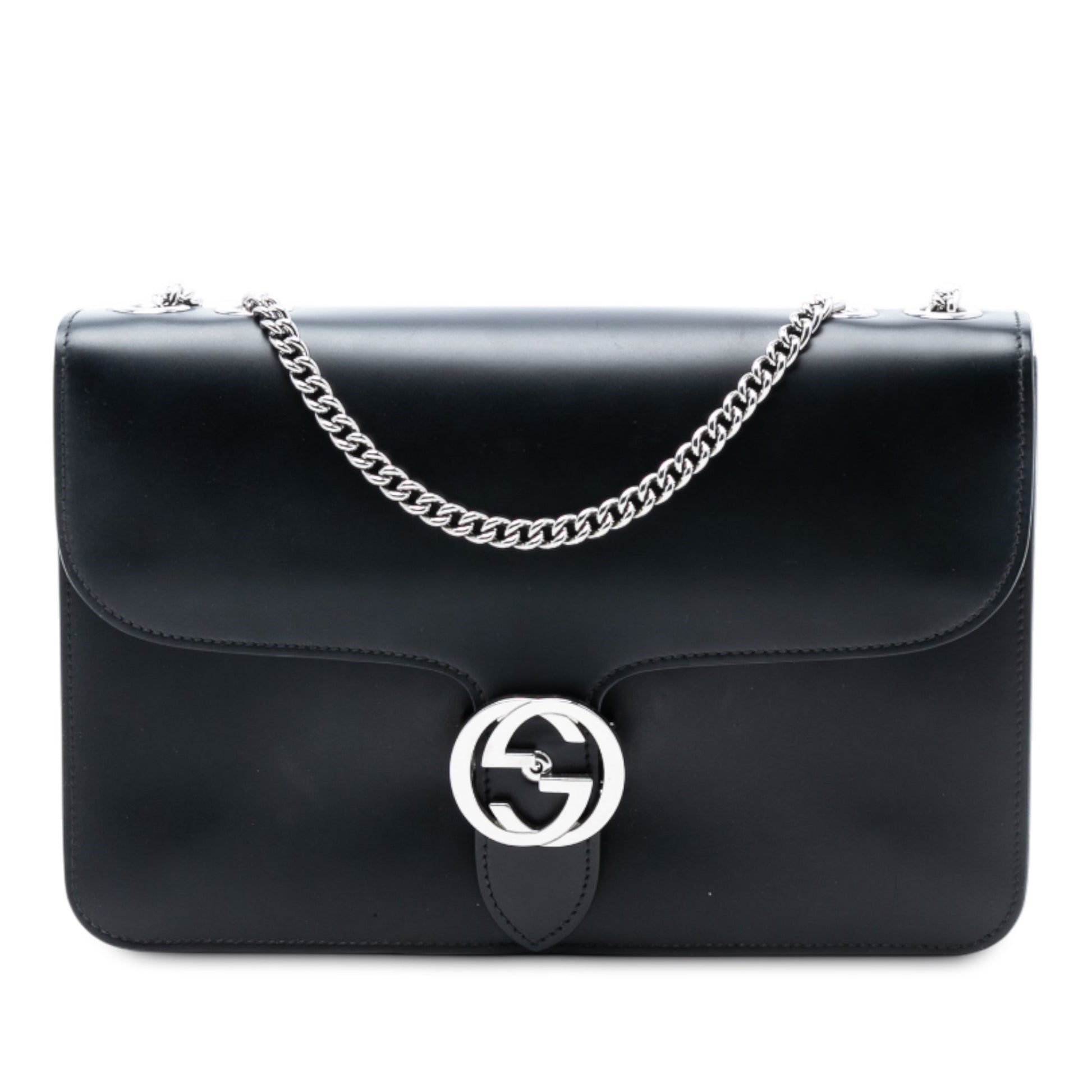 Gucci Medium Patent Interlocking G Crossbody