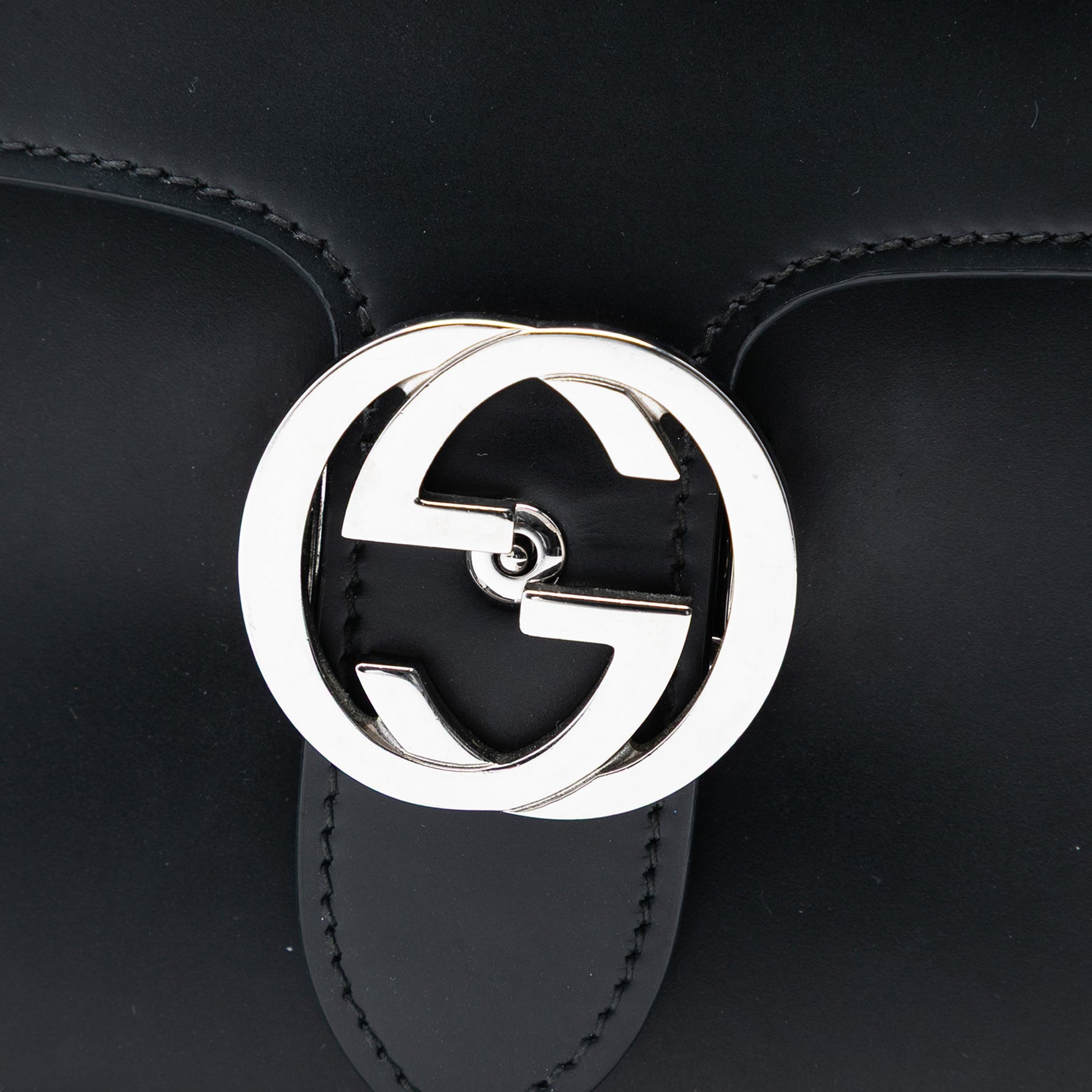 Gucci Medium Patent Interlocking G Crossbody