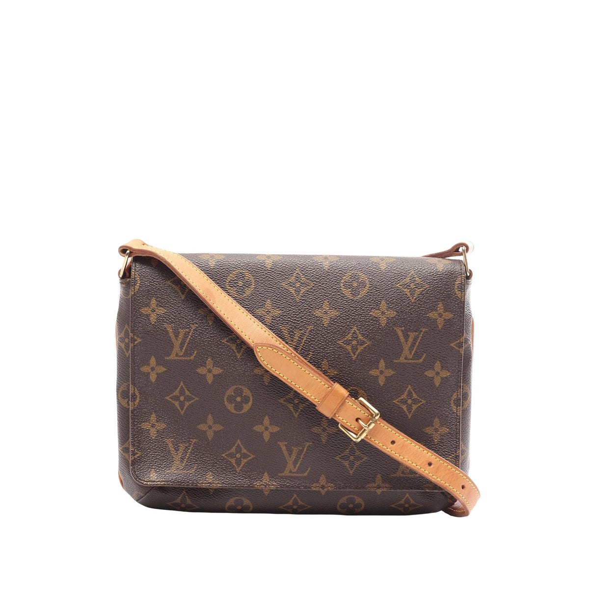 Louis Vuitton Monogram Musette Tango Short Strap — Brown