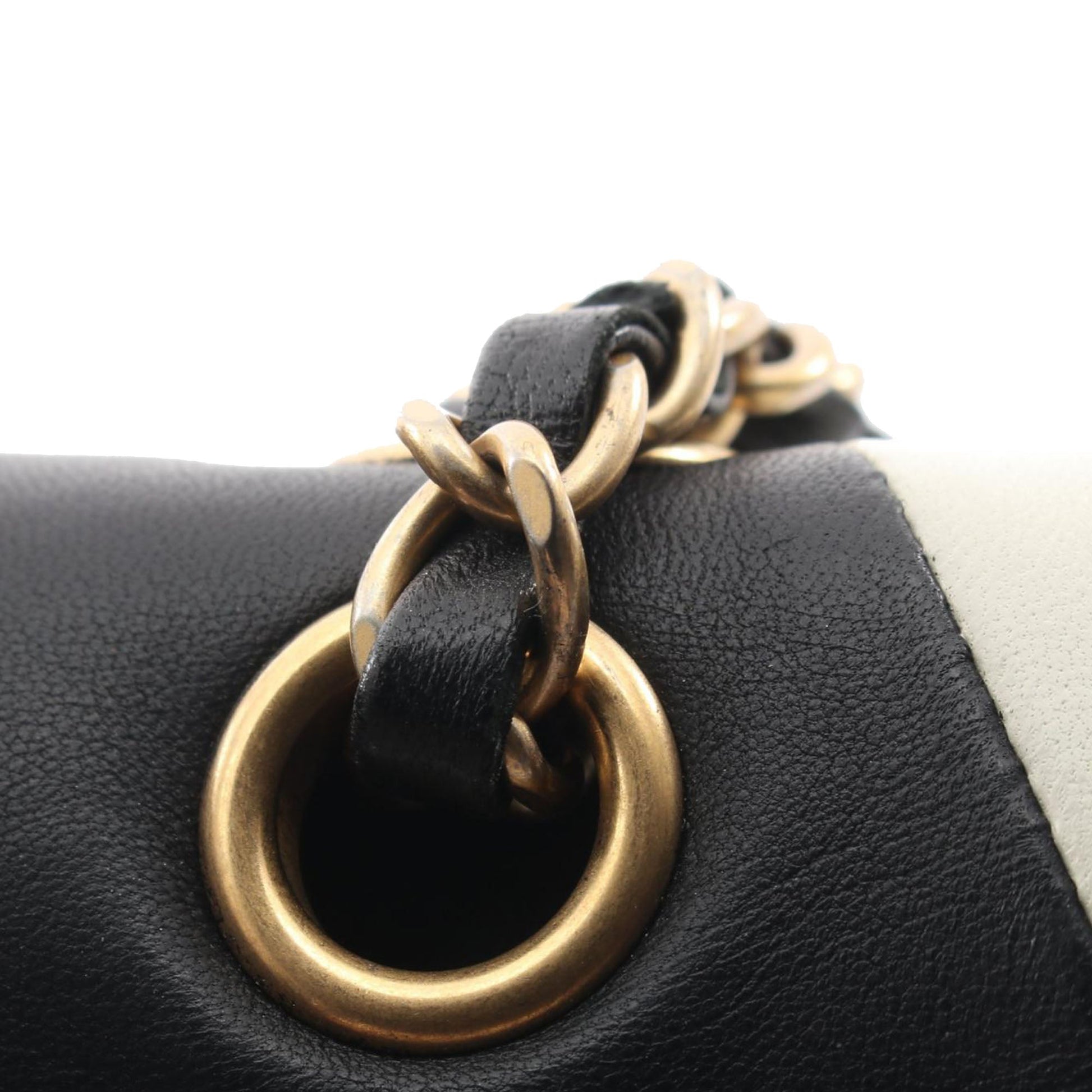 Chanel Medium Classic Lambskin Geometric Patchwork Double Flap