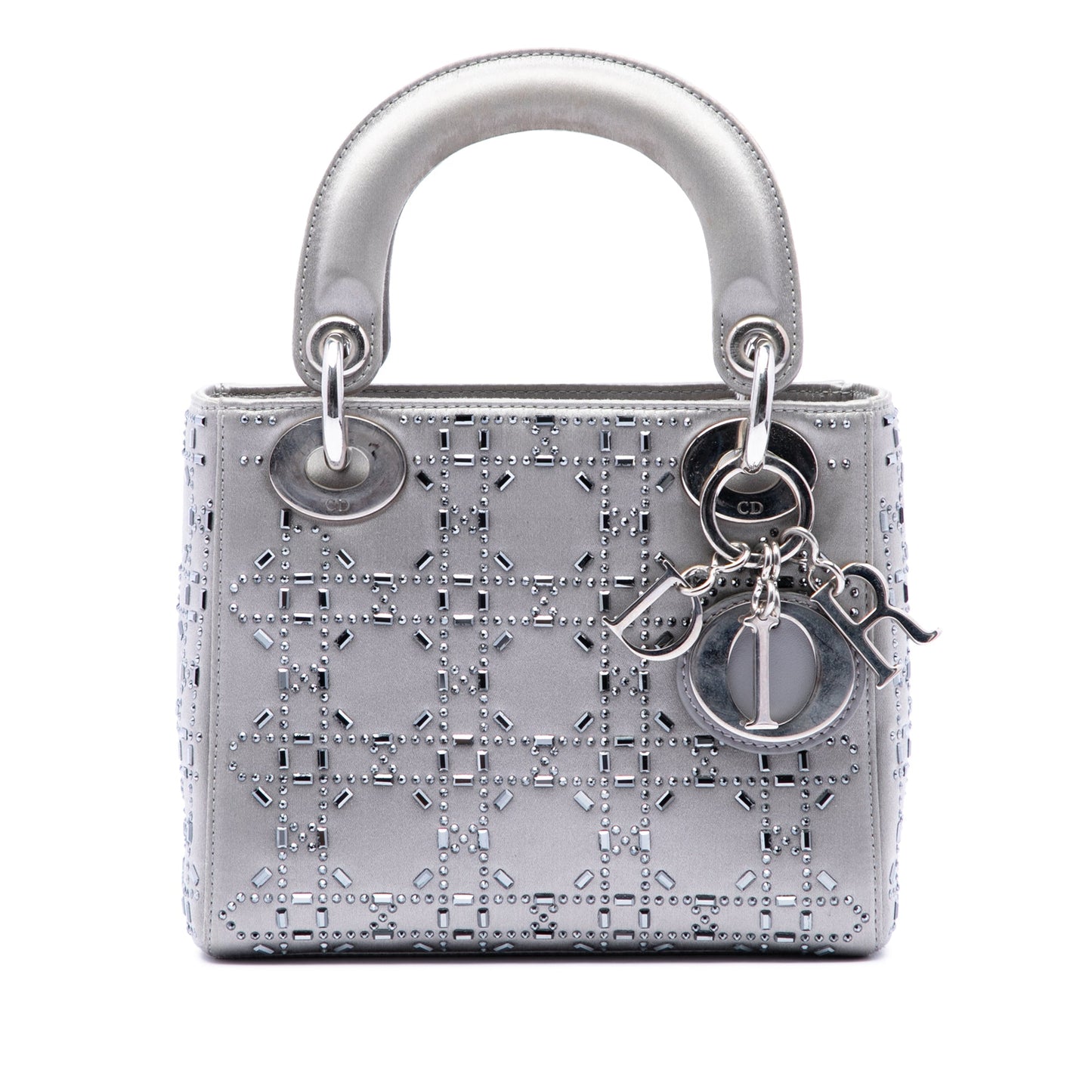 Dior Mini Satin Cannage Crystal Embellished Lady Dior