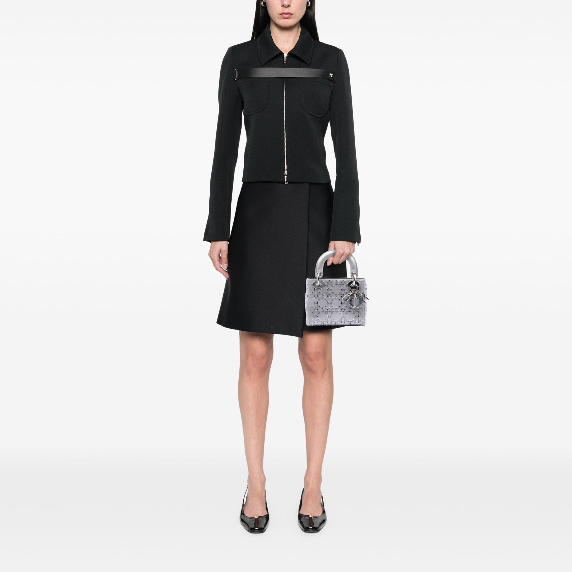 Dior Mini Satin Cannage Crystal Embellished Lady Dior
