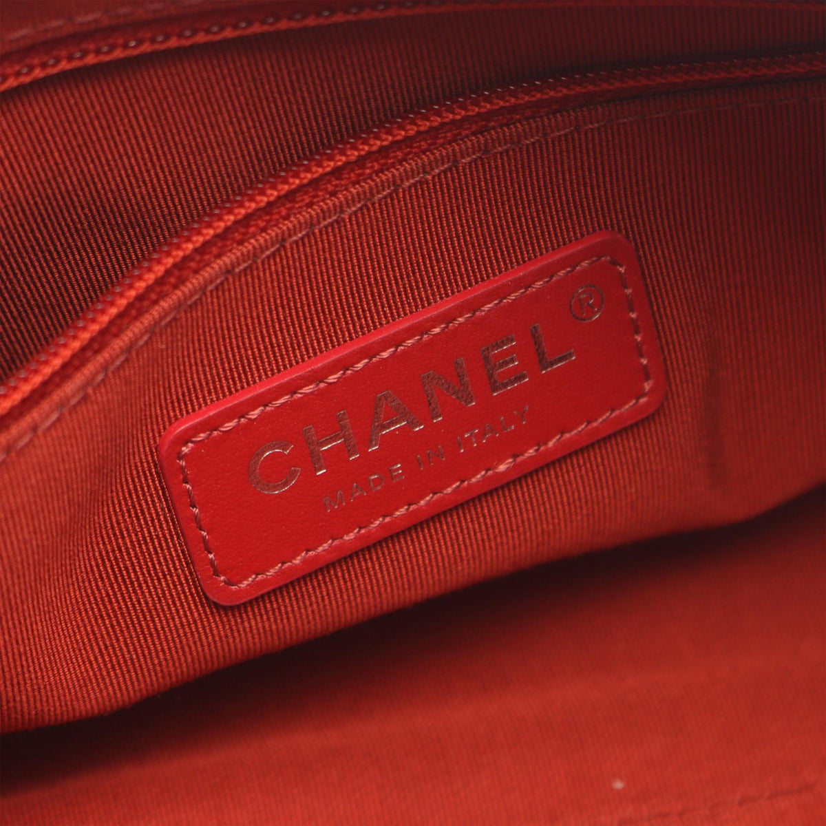 Chanel Calfskin Signature Chain Signe Bowling Bag