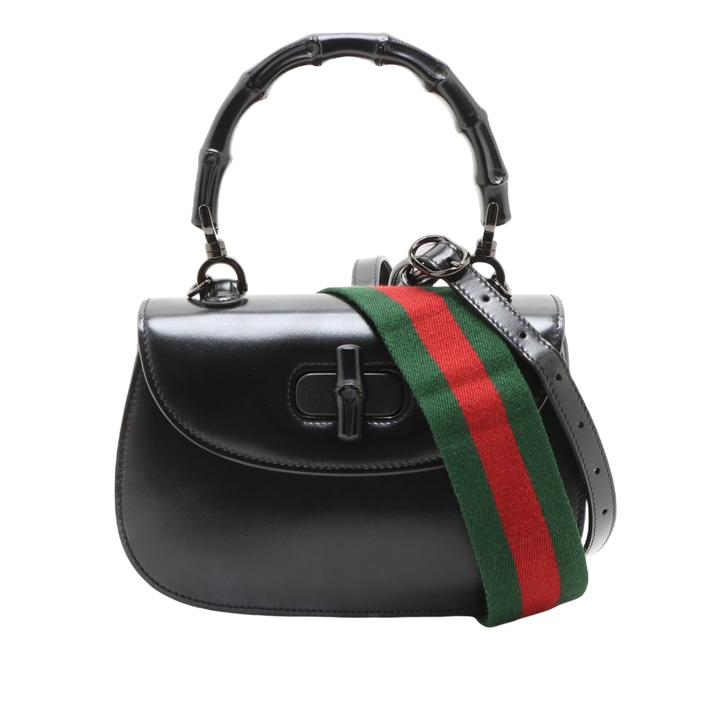 Gucci Mini Calfskin 1947 Bamboo Top Handle Bag