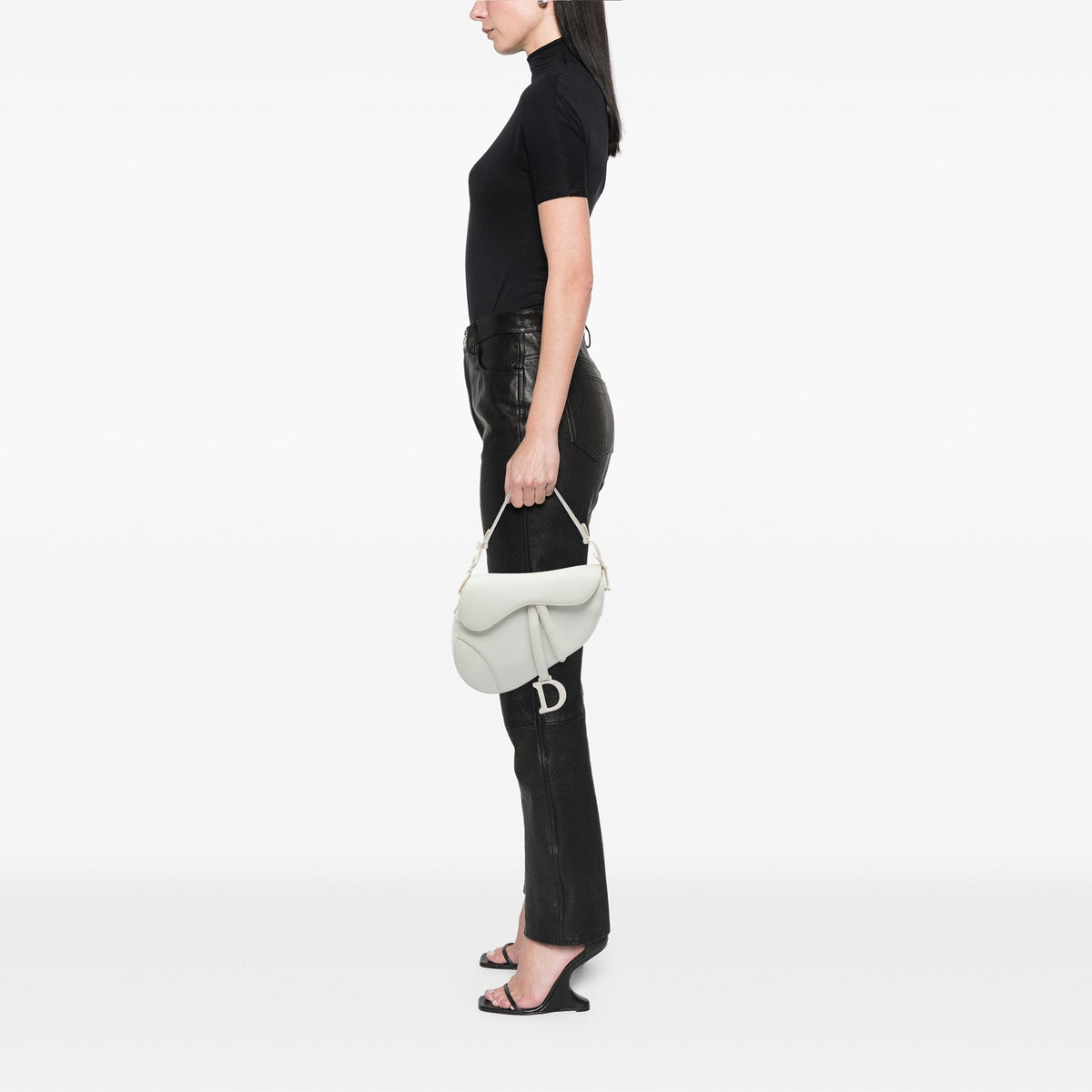 Dior Grained Calfskin Saddle Bag