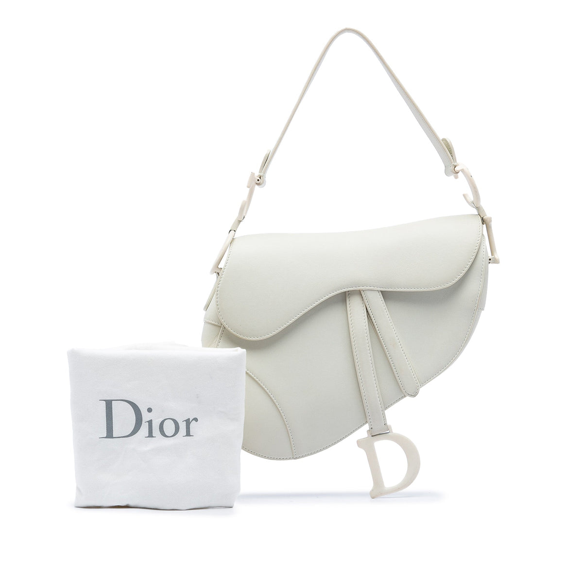 Dior Grained Calfskin Saddle Bag
