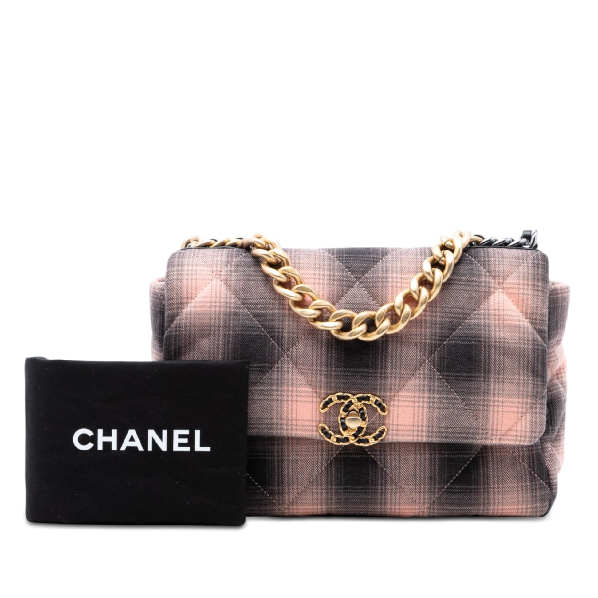 Chanel Large Cotton Check 19 Flap