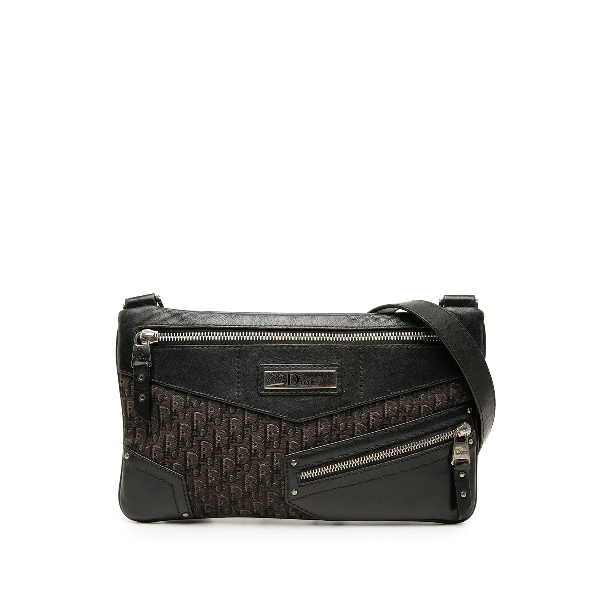 Dior Diorissimo Trotter Canvas Street Chic Shoulder Bag