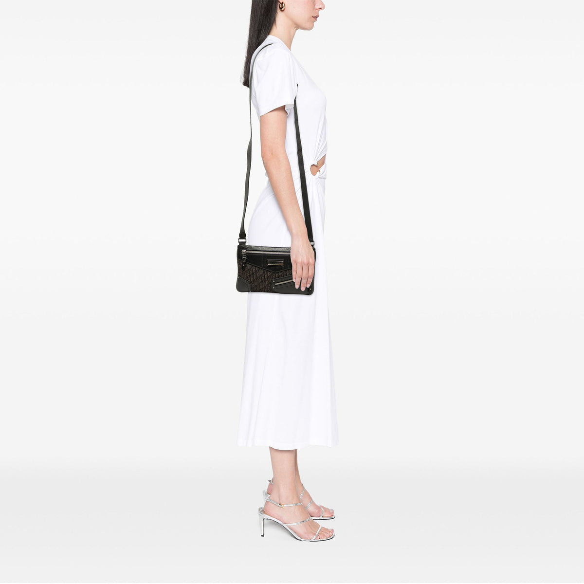 Dior Diorissimo Trotter Canvas Street Chic Shoulder Bag