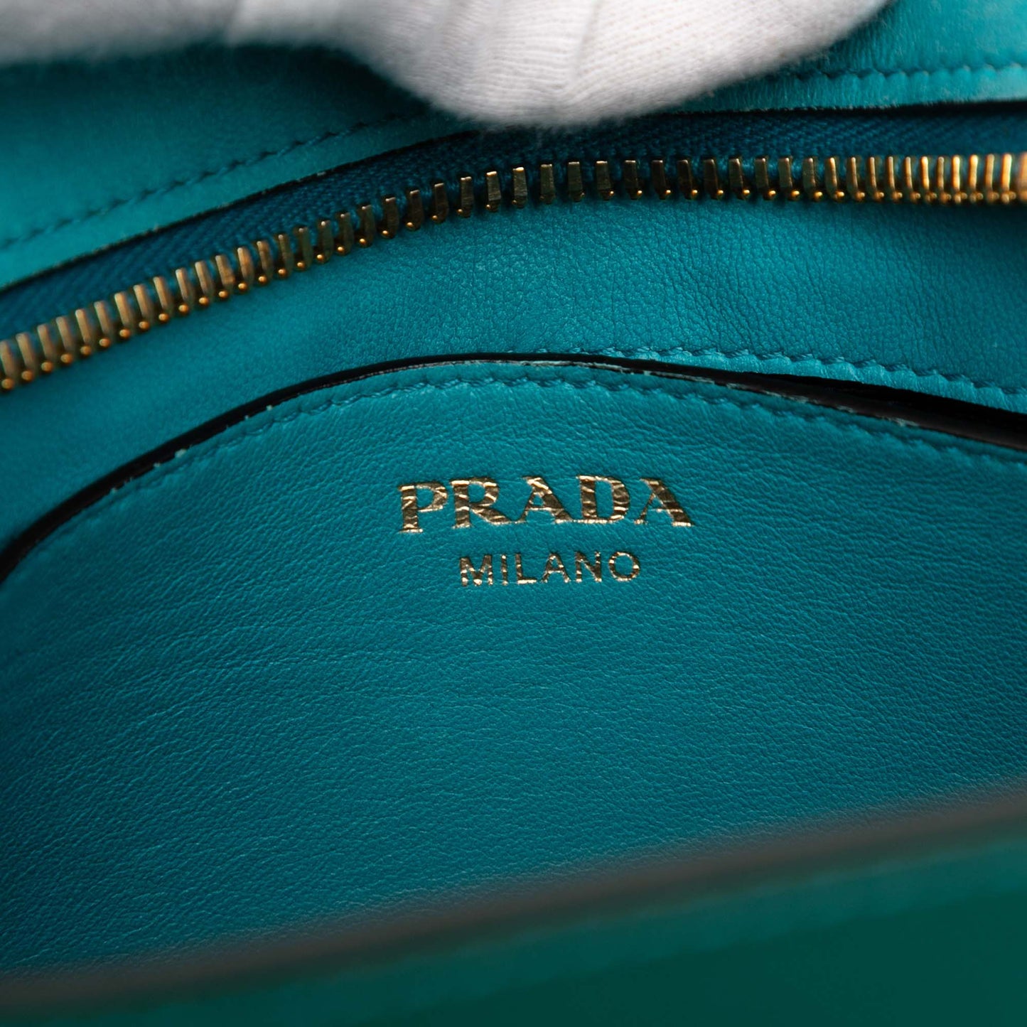 Prada Bicolor Saffiano Vernice Esplanade Crossbody
