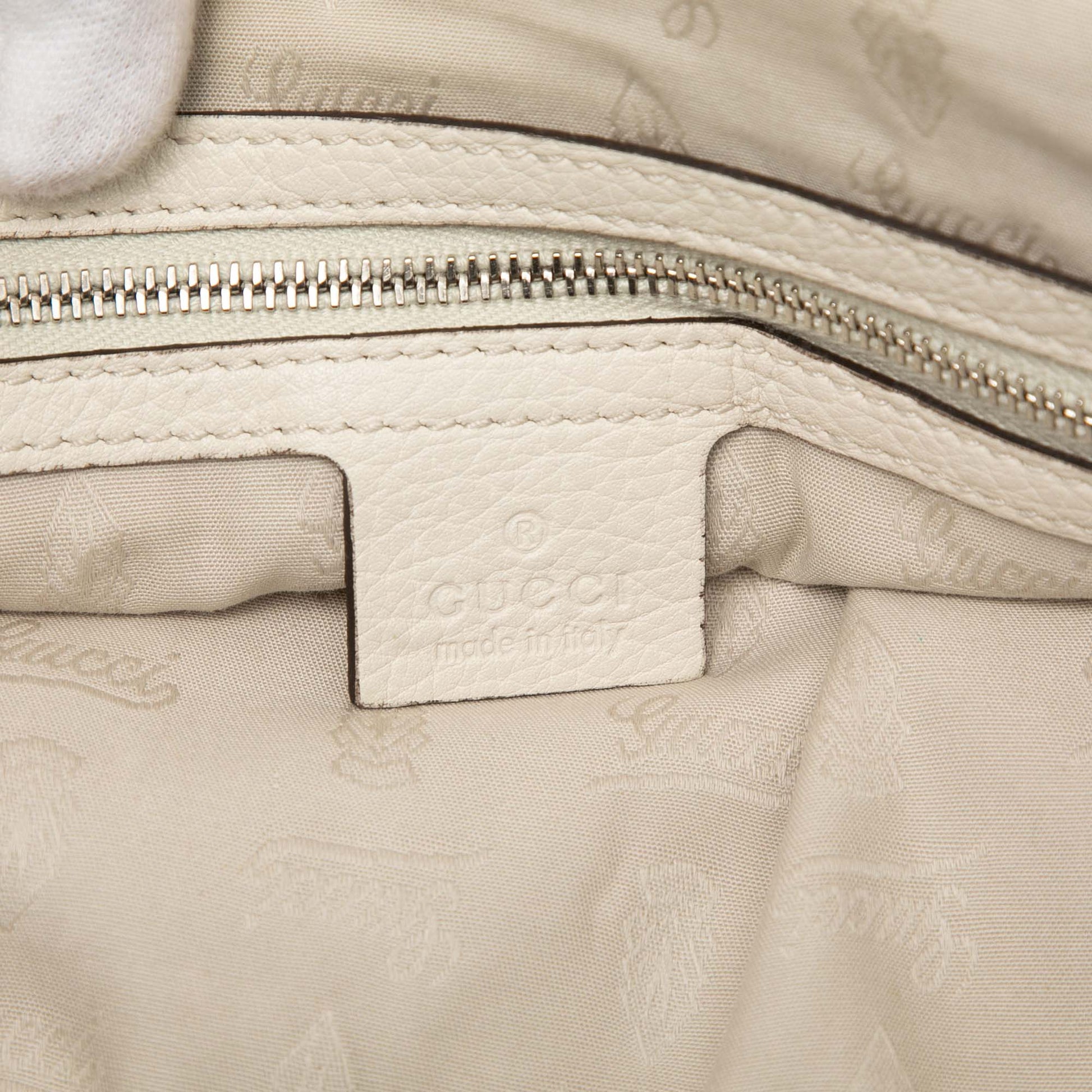 Gucci Medium GG Canvas Bamboo Libeccio Tote