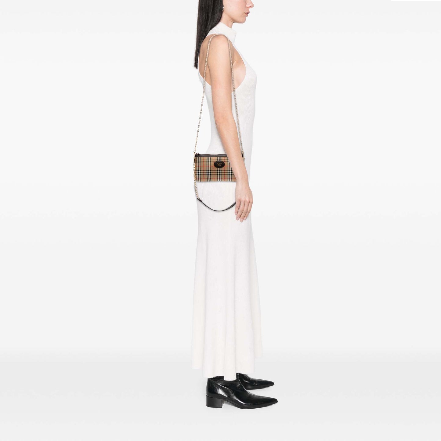Burberry Haymarket Check Canvas Crossbody