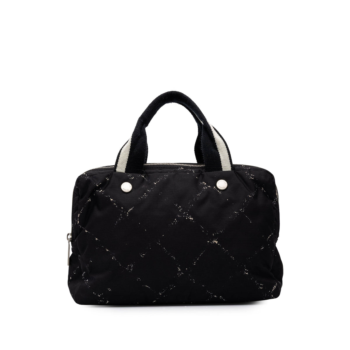 Chanel Old Travel Line Nylon Handbag — Black