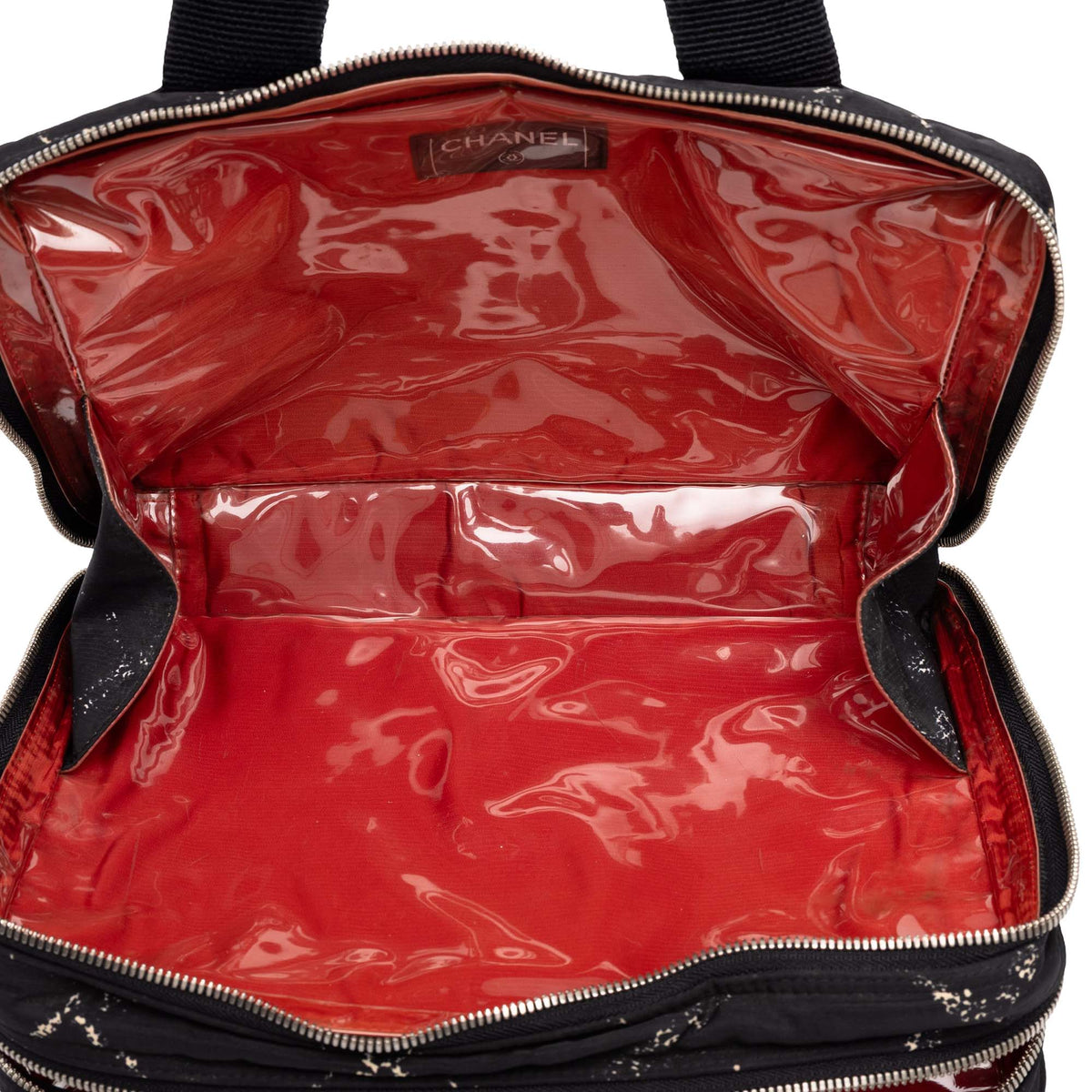Chanel Old Travel Line Nylon Handbag — Black