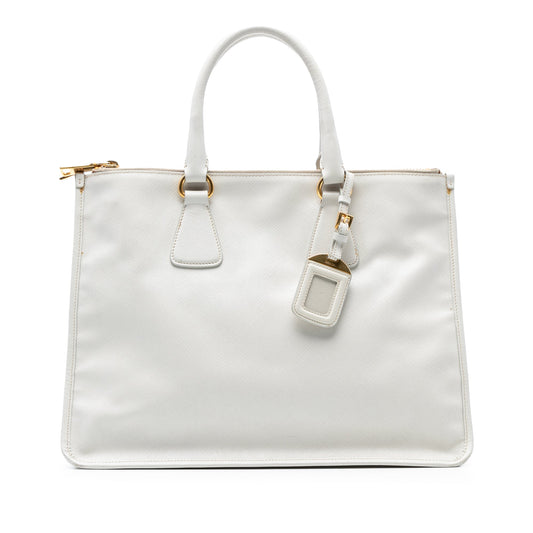 Prada Saffiano Lux Double Zip Tote