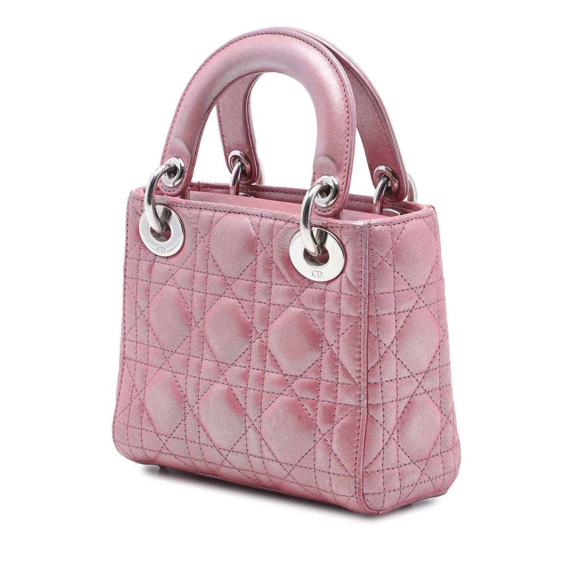 Dior Mini Iridescent Lambskin Cannage Lady Dior