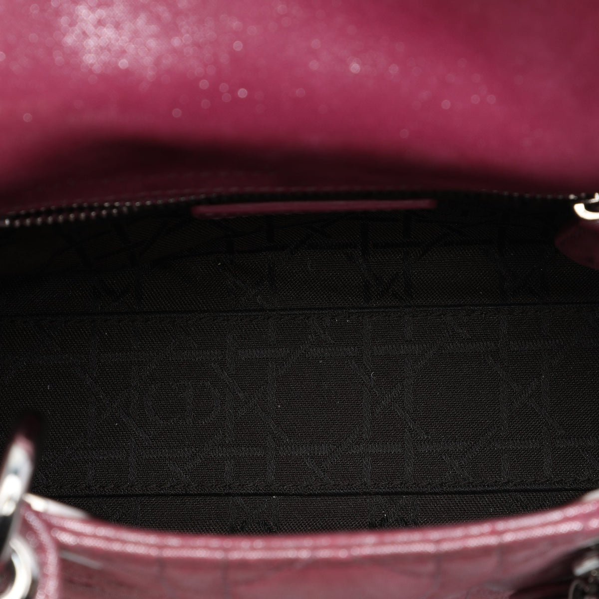 Dior Mini Iridescent Lambskin Cannage Lady Dior