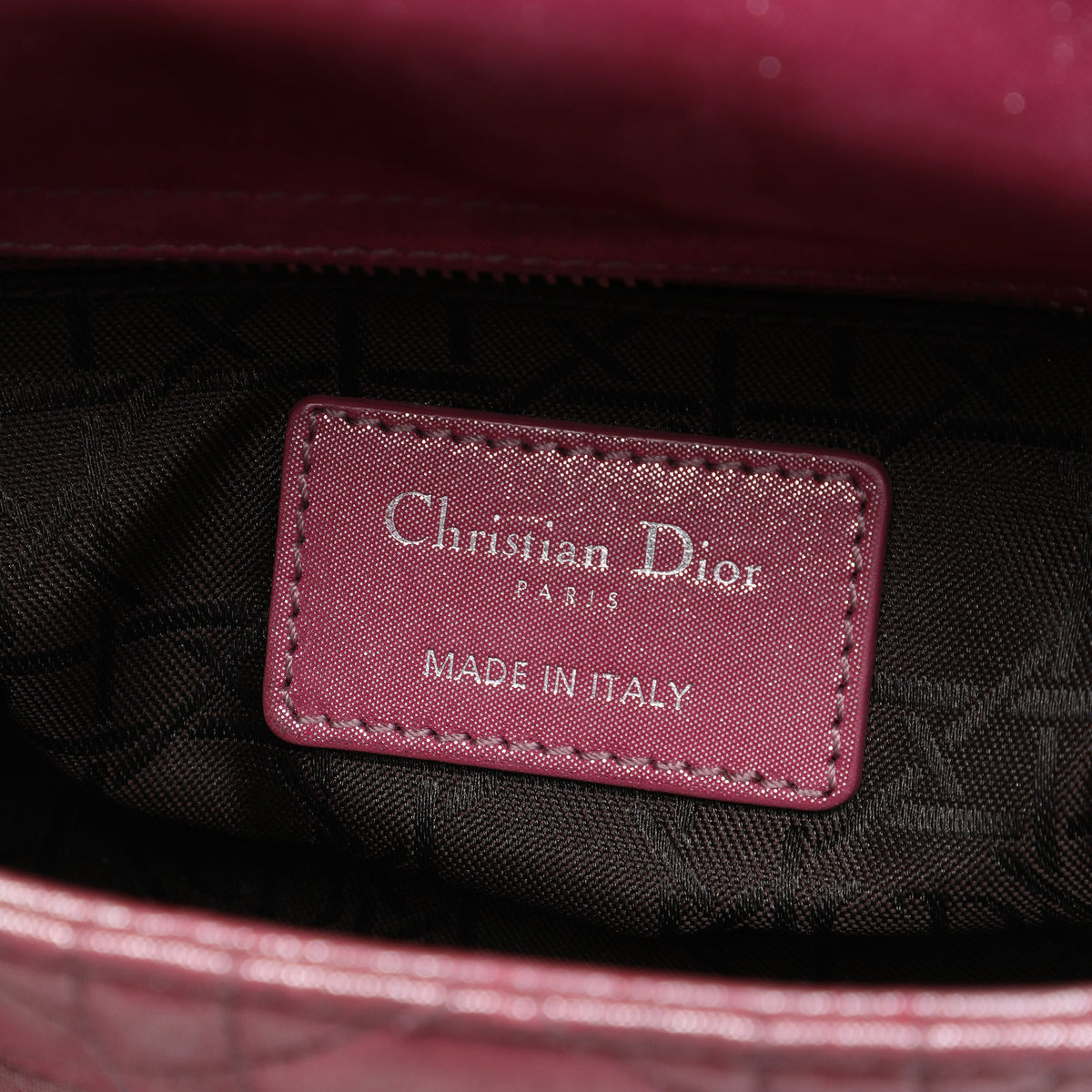 Dior Mini Iridescent Lambskin Cannage Lady Dior