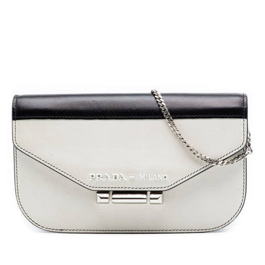 Prada City Calf Sybille Flap Chain Crossbody