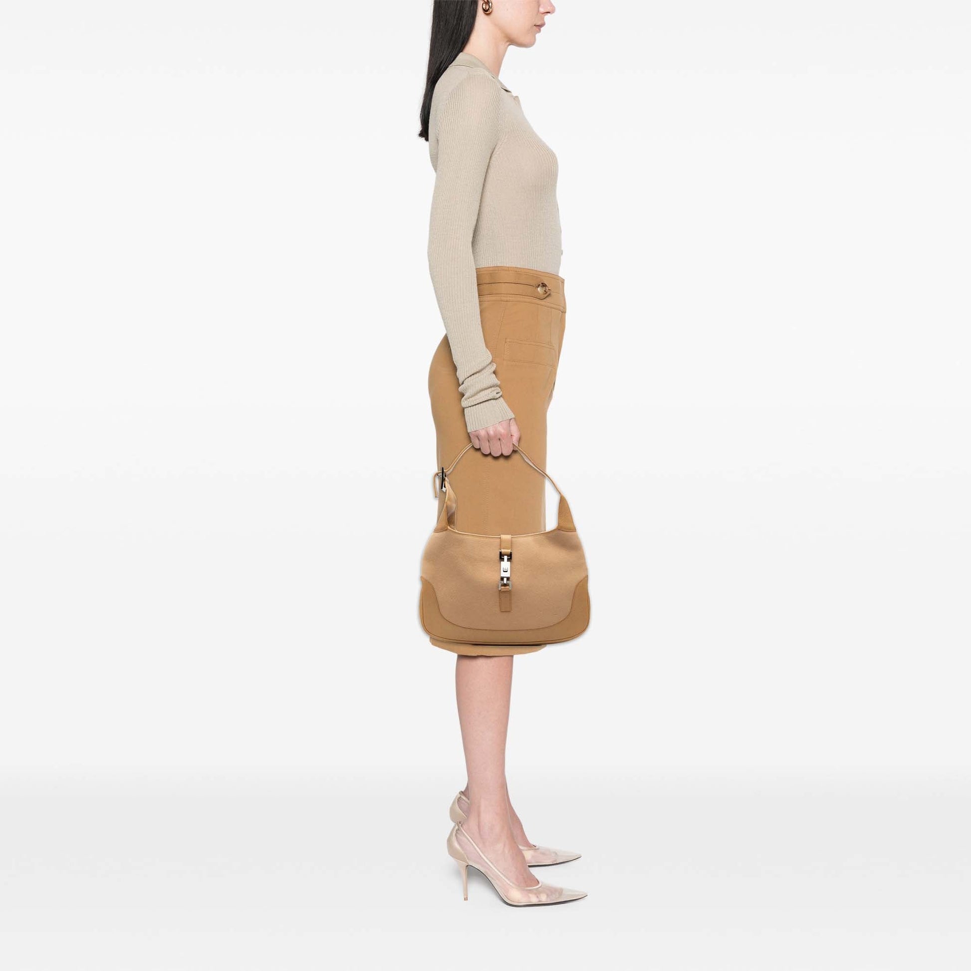 Gucci Suede Jackie Shoulder Bag
