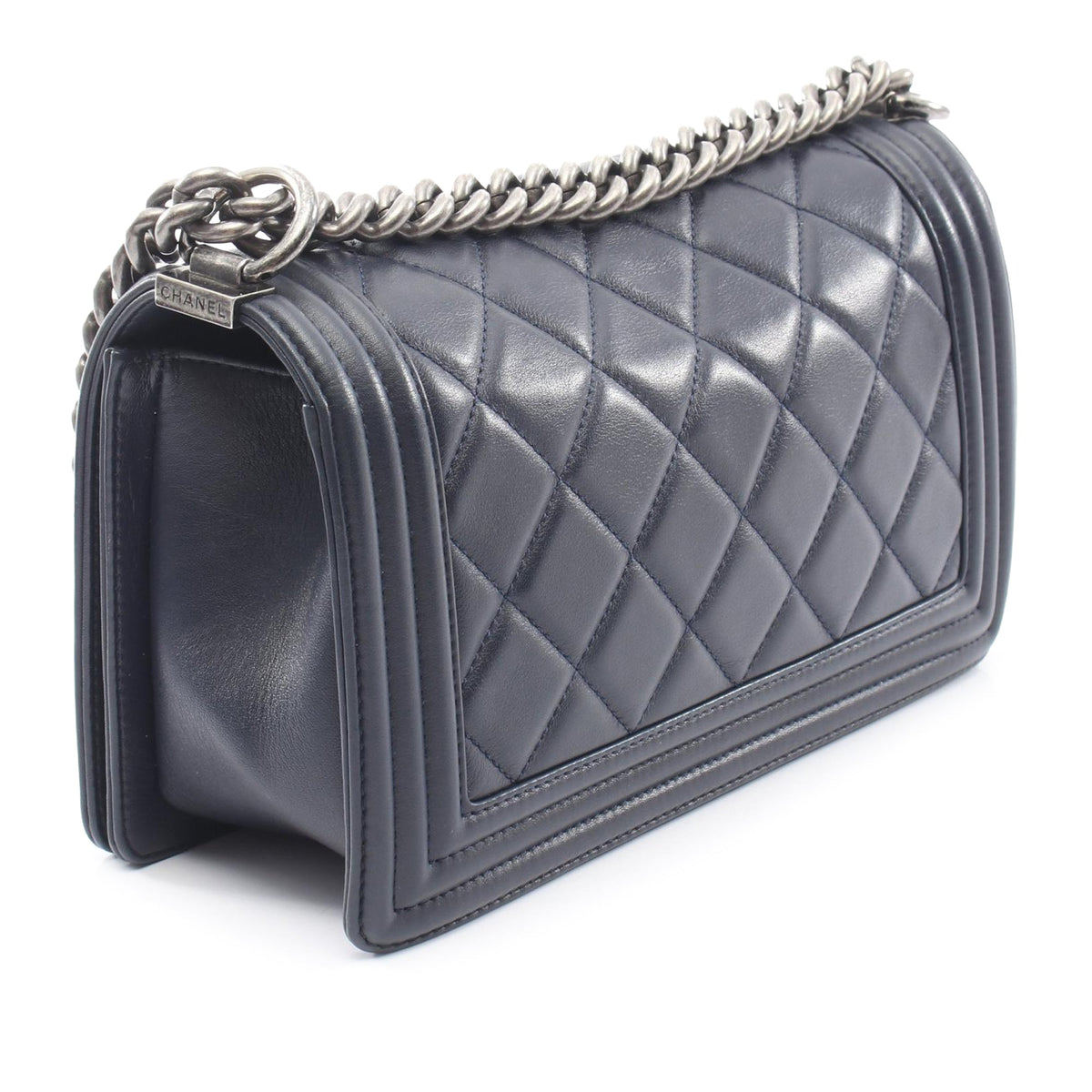 Chanel Old Medium Quilted Lambskin Boy Flap