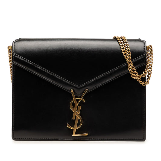 Saint Laurent Smooth Calfskin Monogram Cassandra Clasp Bag