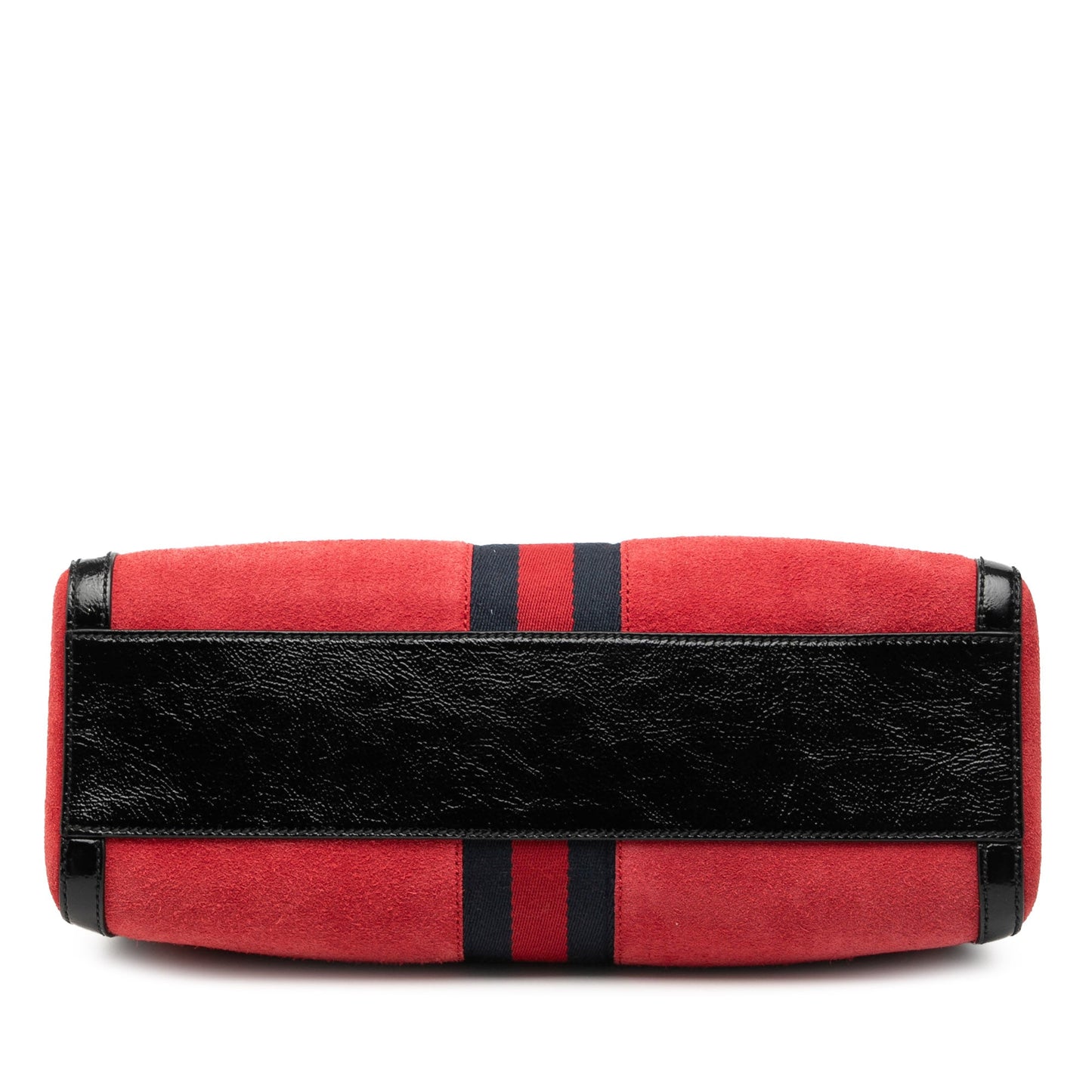 Gucci Medium Suede Web Ophidia Top Handle Bag