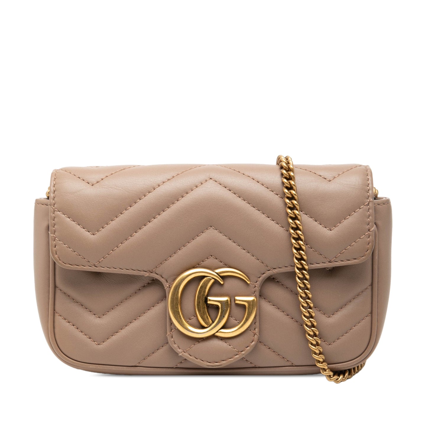 Gucci Mini GG Marmont Matelasse Leather Flap Crossbody