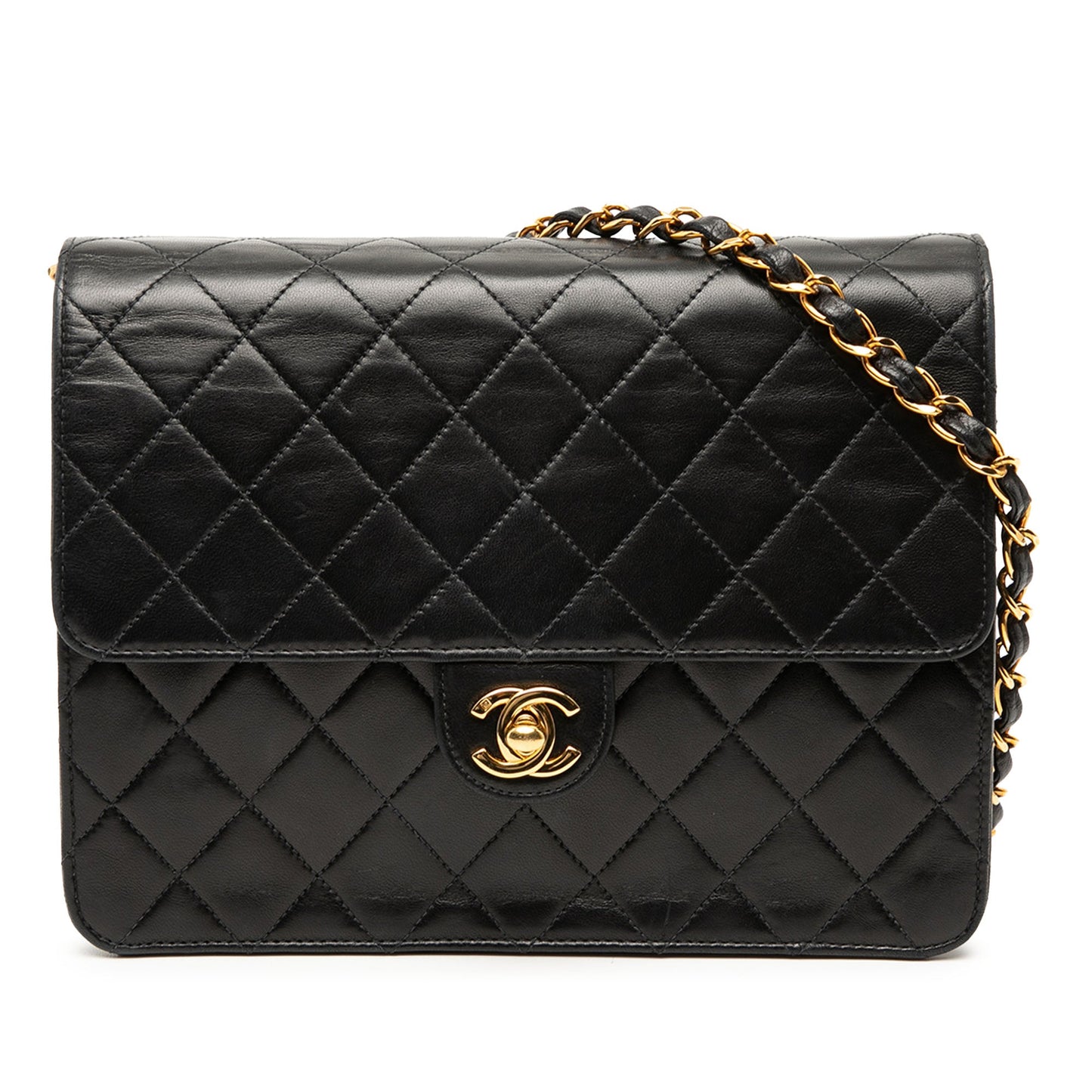 Small CC Quilted Lambskin Single Flap