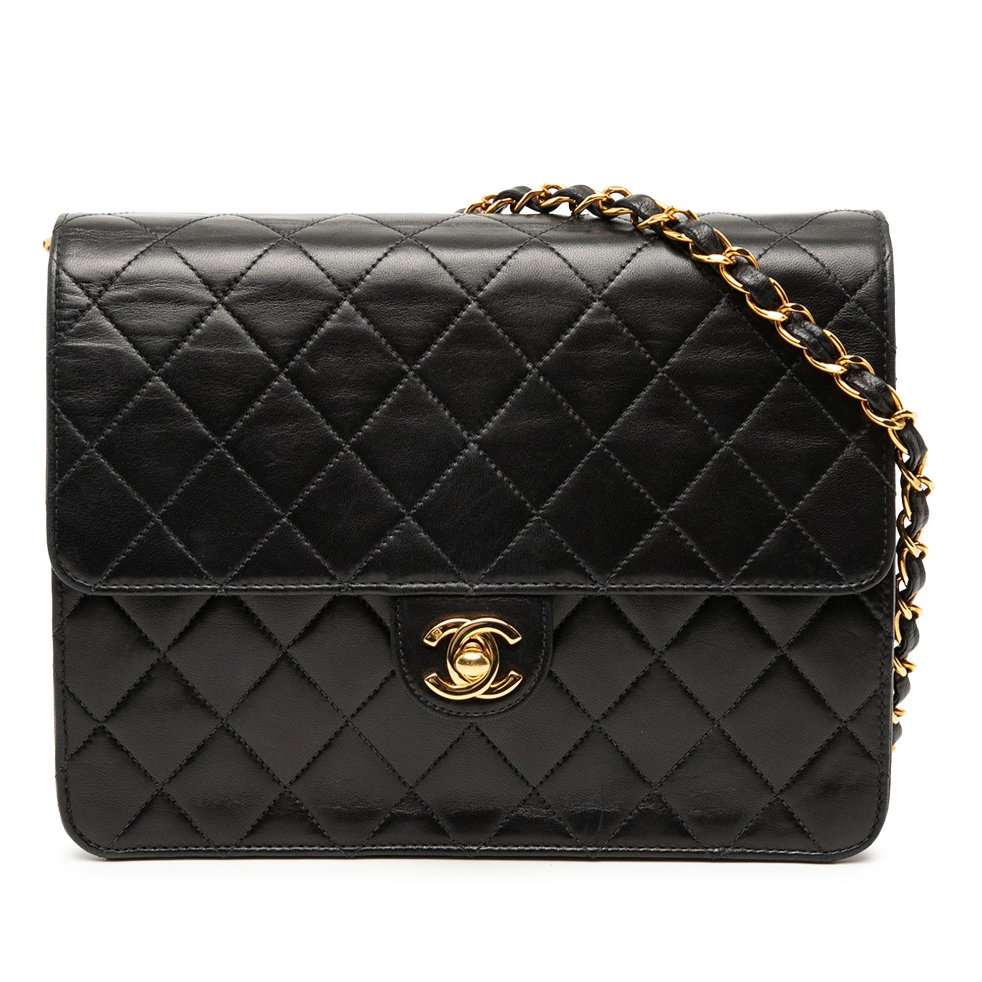 Small CC Quilted Lambskin Single Flap