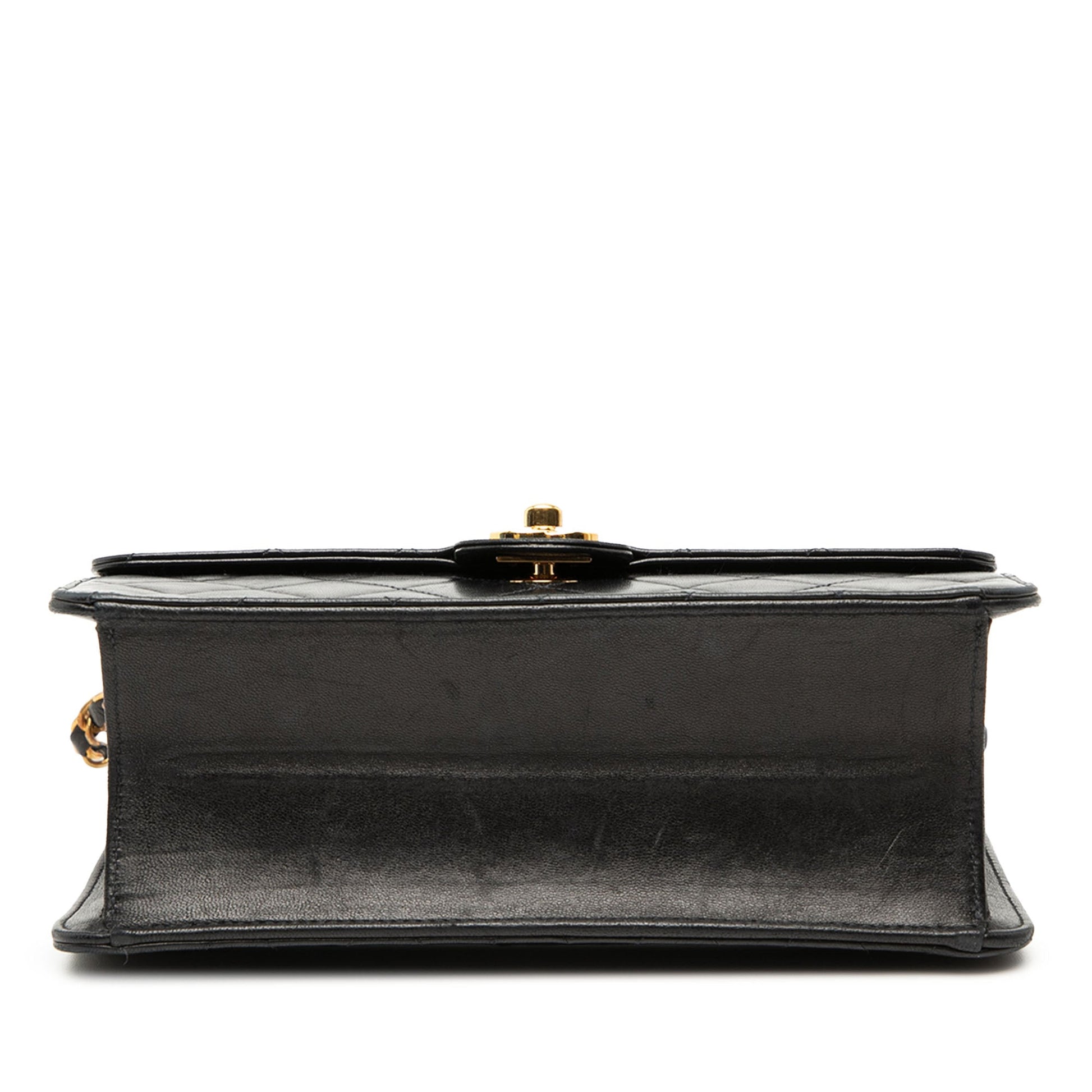 Small CC Quilted Lambskin Single Flap