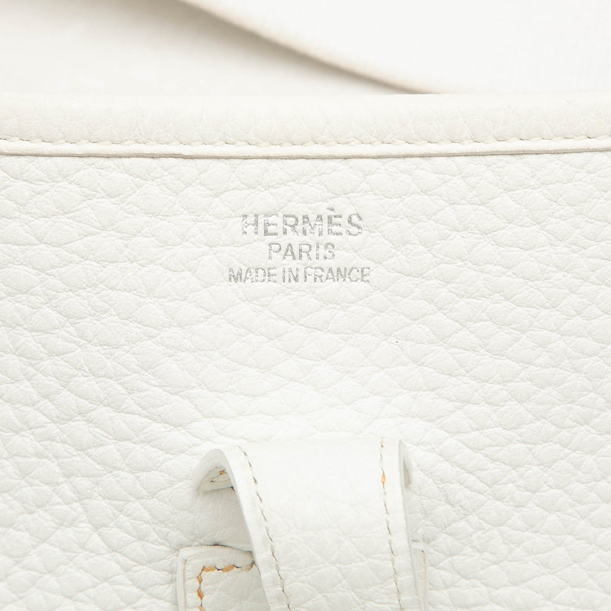 Hermès Clemence Evelyne I GM — White