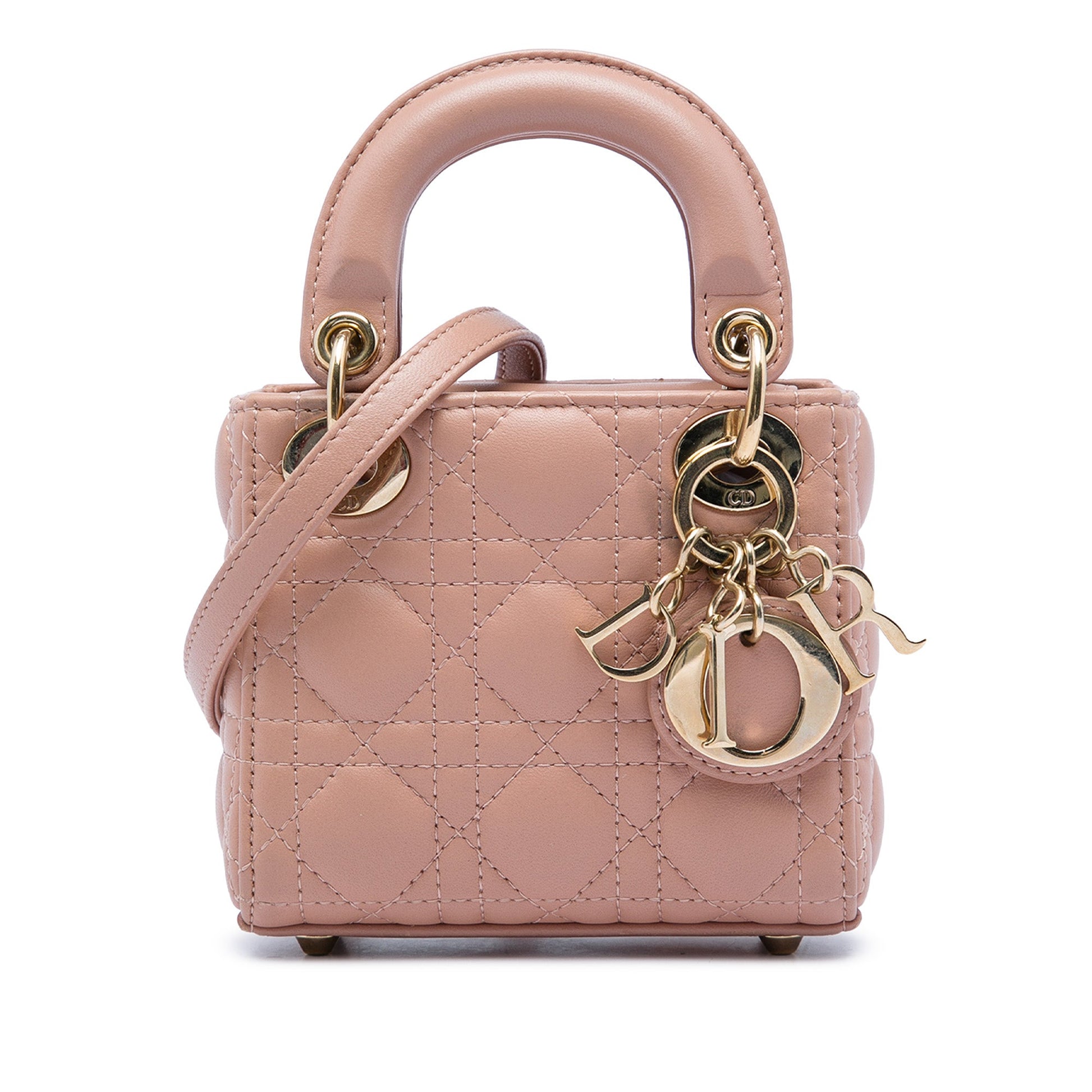 Dior Micro Lambskin Cannage Lady Dior
