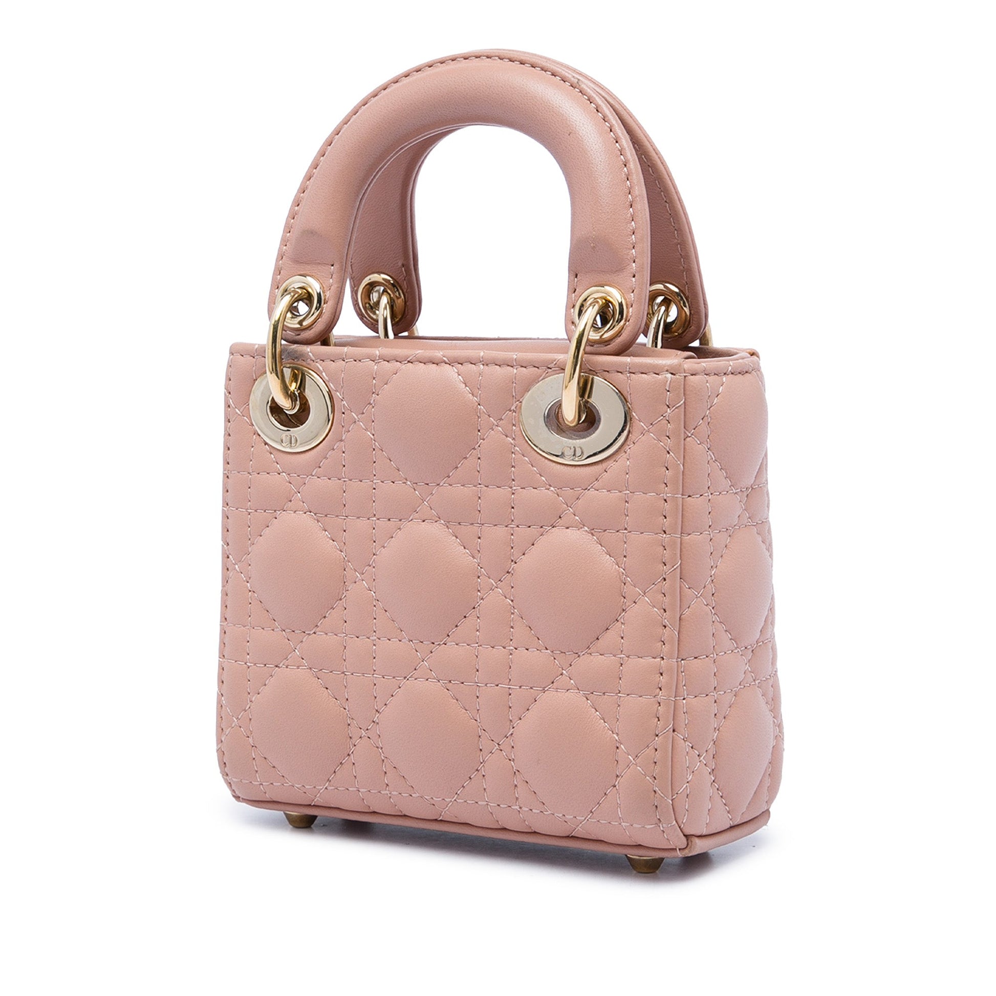 Dior Micro Lambskin Cannage Lady Dior