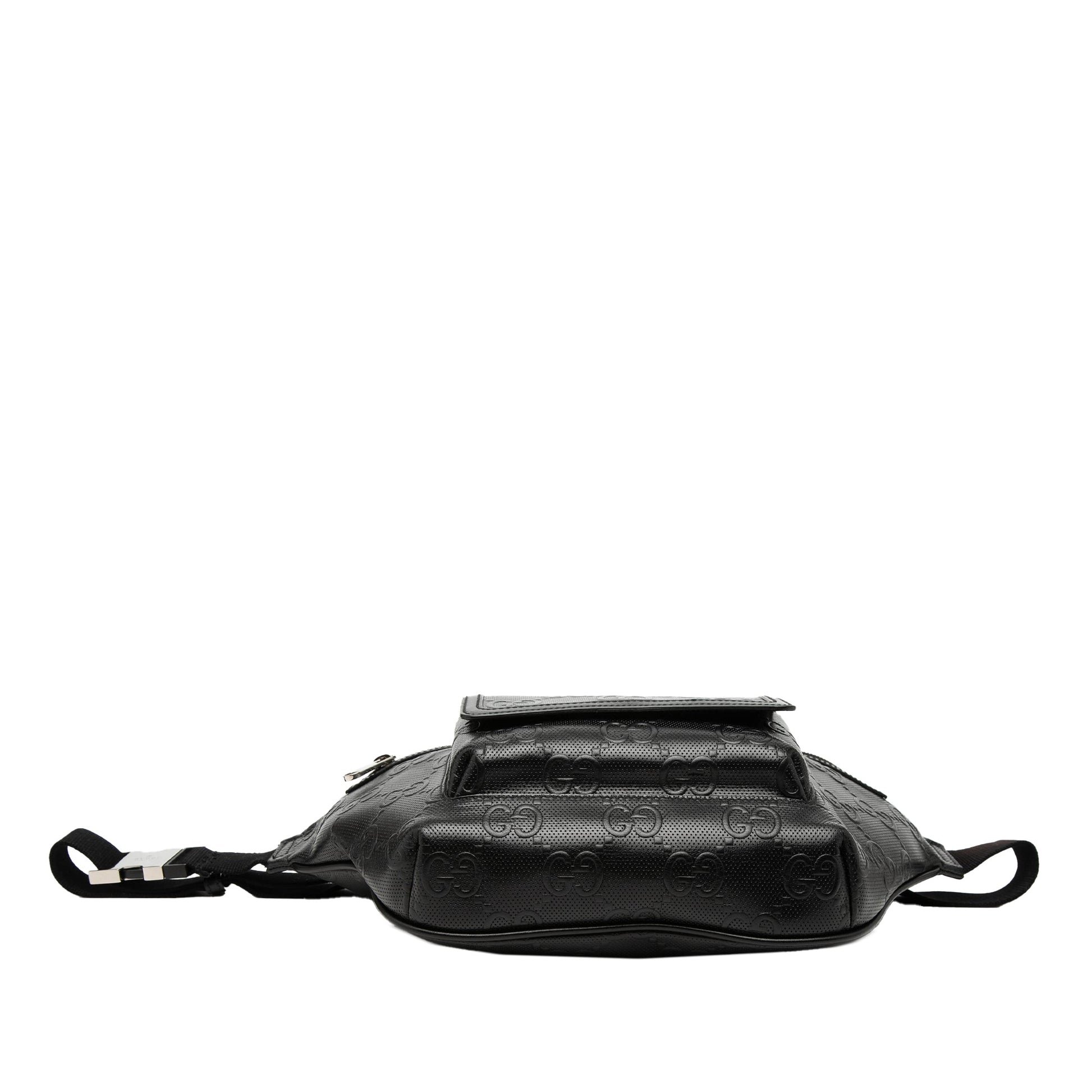 Gucci GG Embossed Perforated Leather Pocket Belt Bag