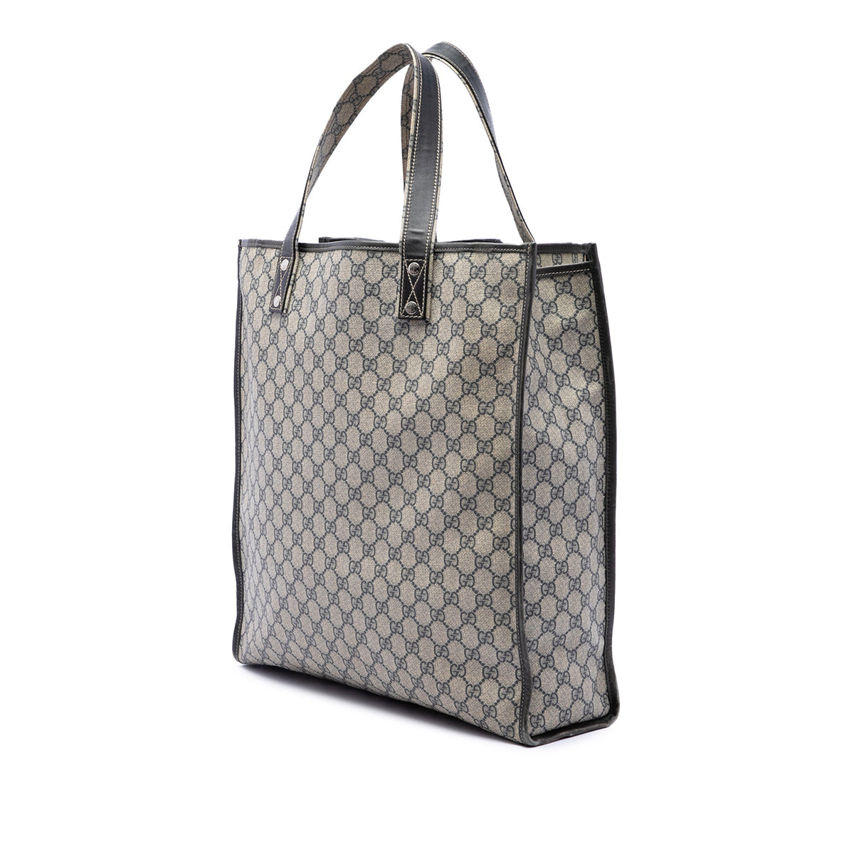 Gucci GG Supreme Web Tote — Beige